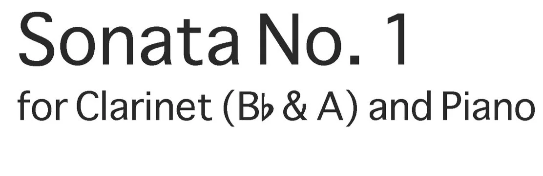 DONE! Sonata for Clarinet and Piano.
