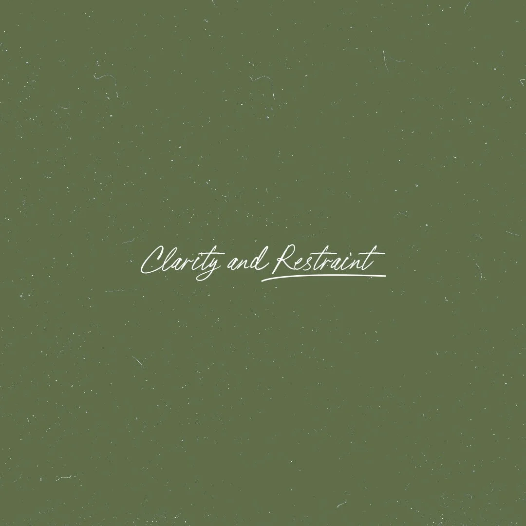 Clarity and Restraint: The Quiet Power of Good Branding