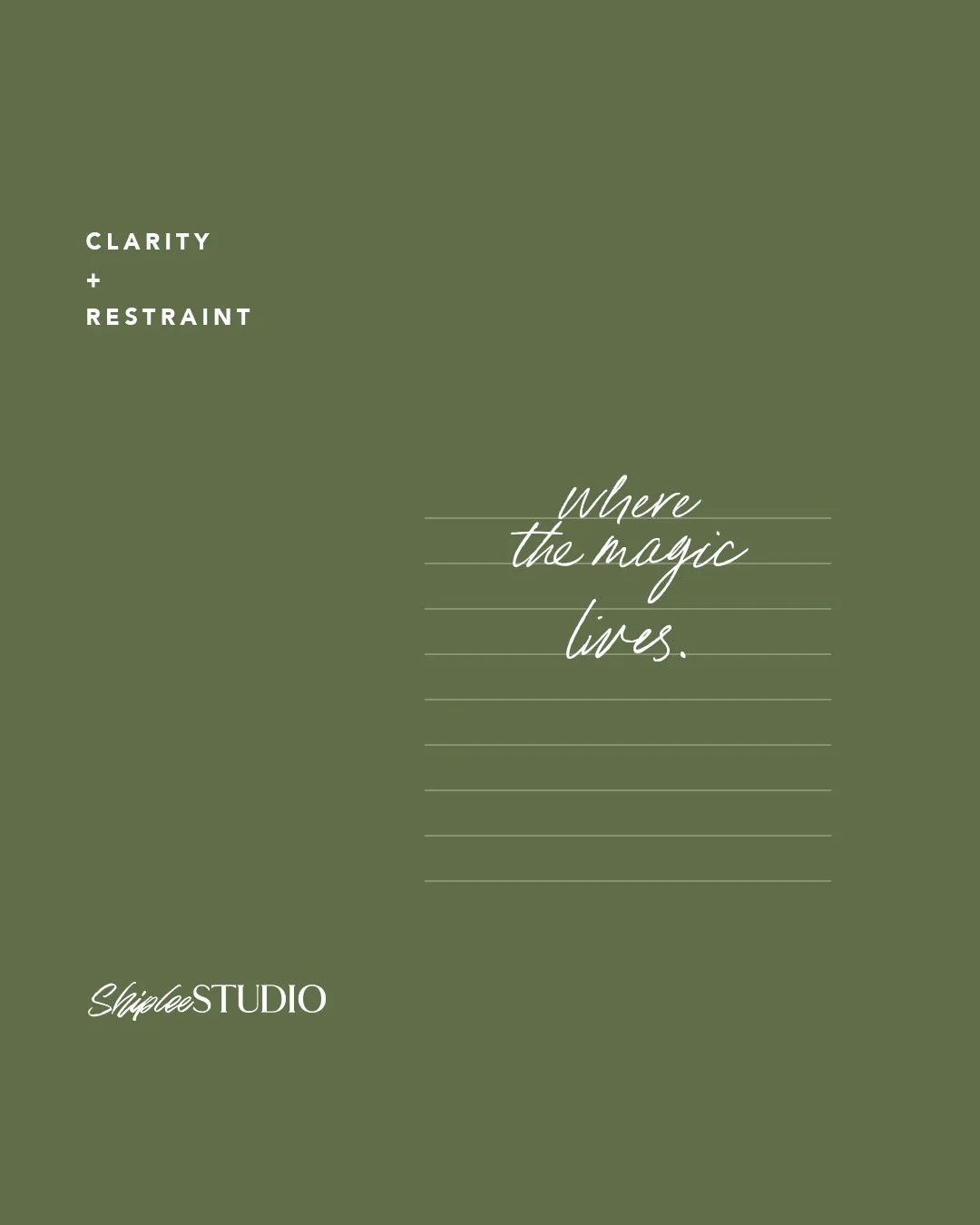 My latest journal post was inspired by a common conversation I&rsquo;ve been having with clients lately&hellip;

The urge to include everything in one social media design.

As I wrote in the blog: &ldquo;In a world that constantly asks businesses to 