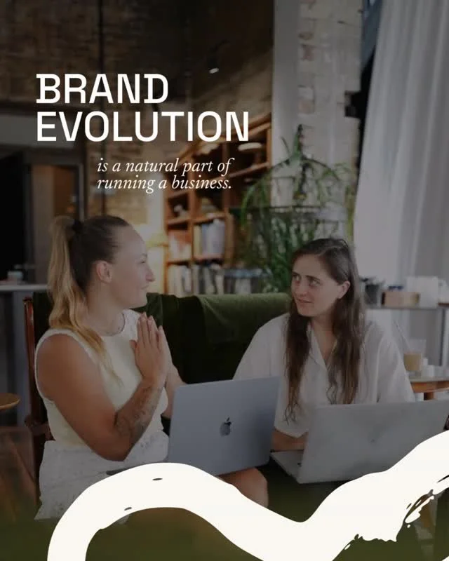 Brand evolution is a natural part of running a business.

After several conversations with Rachel from @risemarketingcreative about my own rebrand journey, she mentioned she was feeling the same about her brand.

That simple conversation led to a ful
