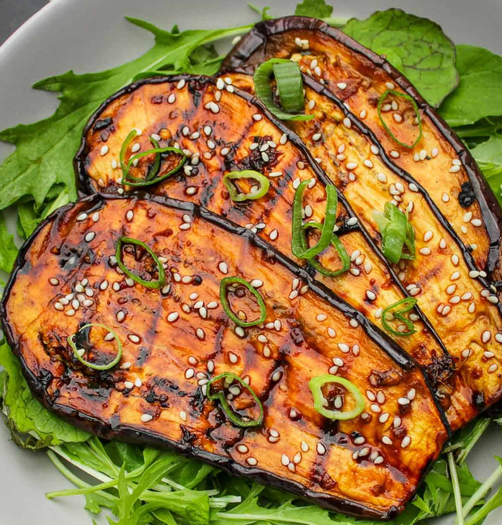 BBQ Teriyaki Aubergines