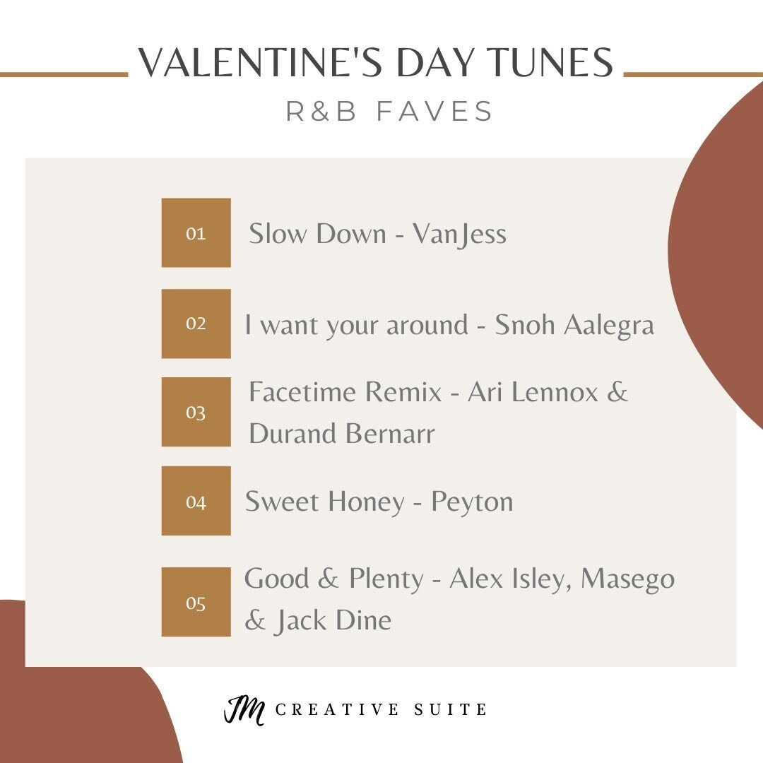 Happy Saturday, if you love a good playlist like me here&rsquo;s a few tunes for your #ValentinesDay weekend🥂

.
.
.
#ValentinesDay2021 #Renters #Airbnb #InteriorDesign #Salon #retail #SalonSuites #interiordecorator #branding #InteriorDecor #Lifesty