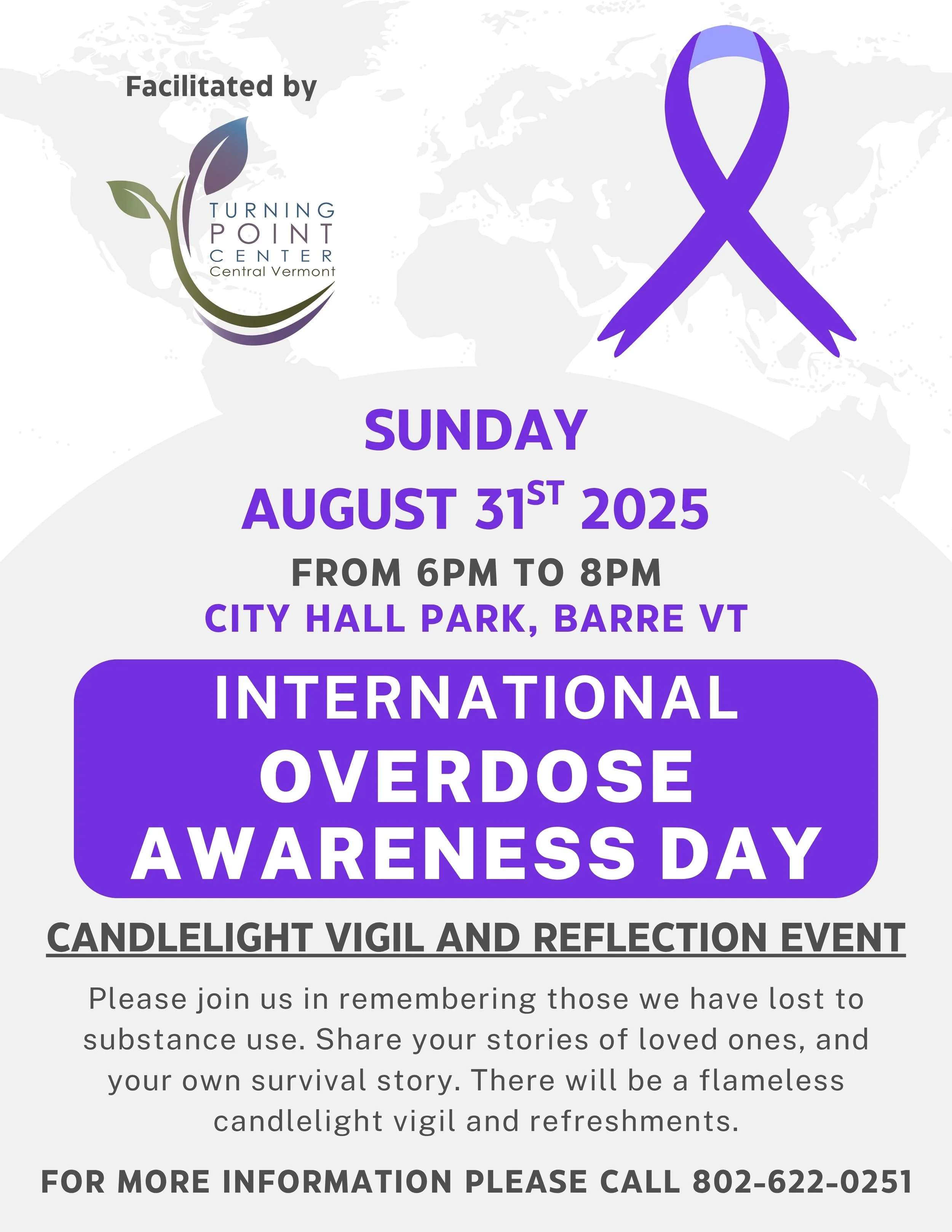 International Overdose Awareness Day - Candlelight Vigil and Reflection Event