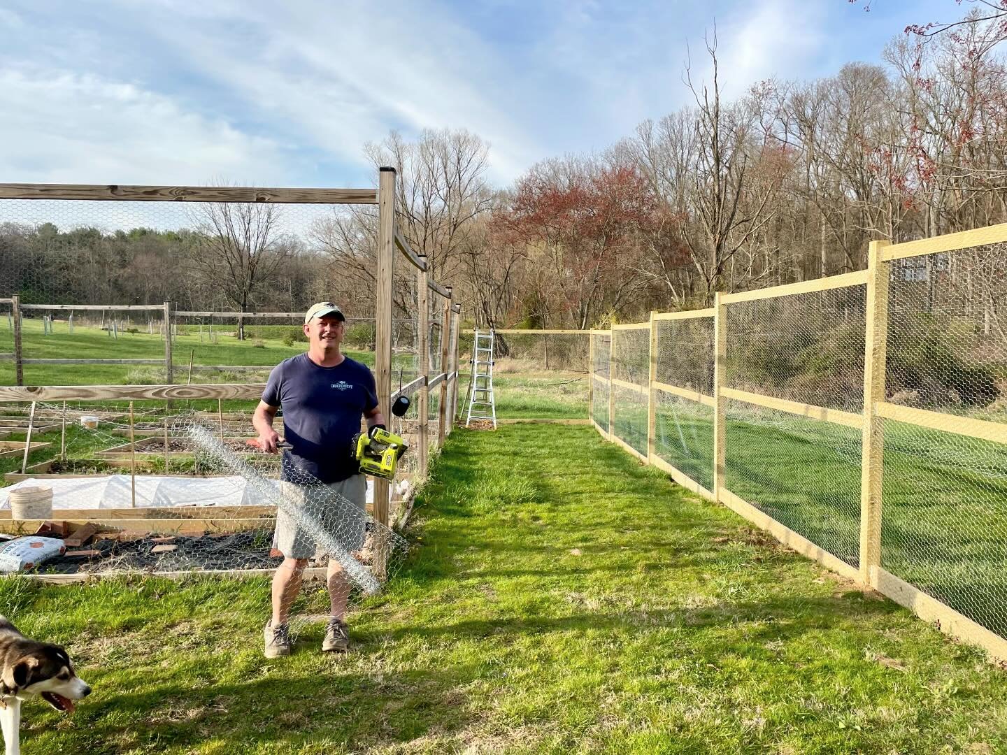 Big E did the lion&rsquo;s share of building the fence for our expanded cutting garden, reserved for club members. How do you become a club member? Order a bouquet subscription! Club members get free admission to the u-pick field and workshops&mdash;