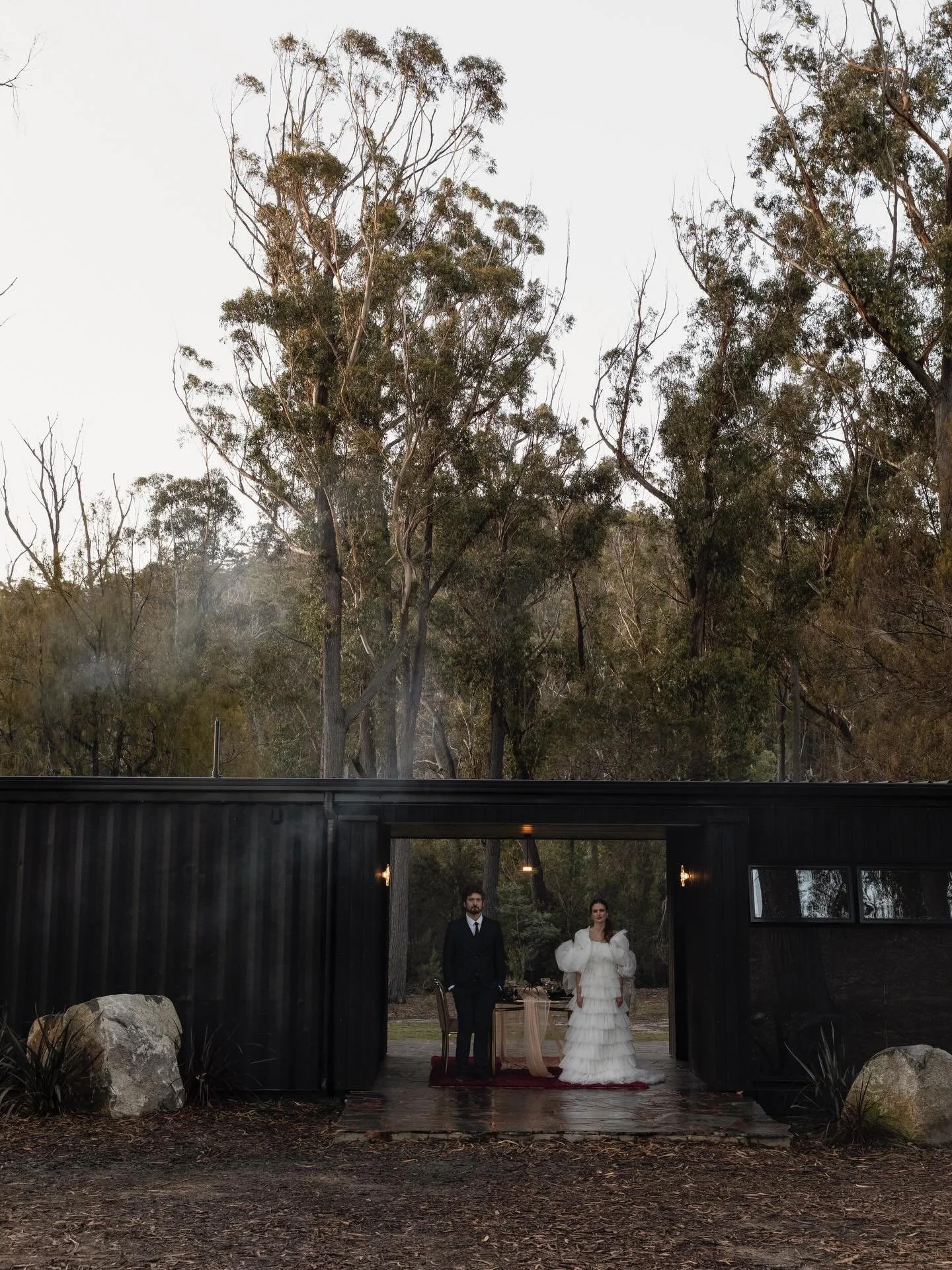 Elope in the wilderness of Tasmania @cntnr 

Dream team 👇 
Venue: @cntnr 
Photographer: @jennaagiusphotography 
Florals: @form_floraldesign 
Bride: @lascadrymusic 
Wedding dresses: @christienicole_bridal 
H&amp;MUA: @jessmanningstudio @parisdingeman
