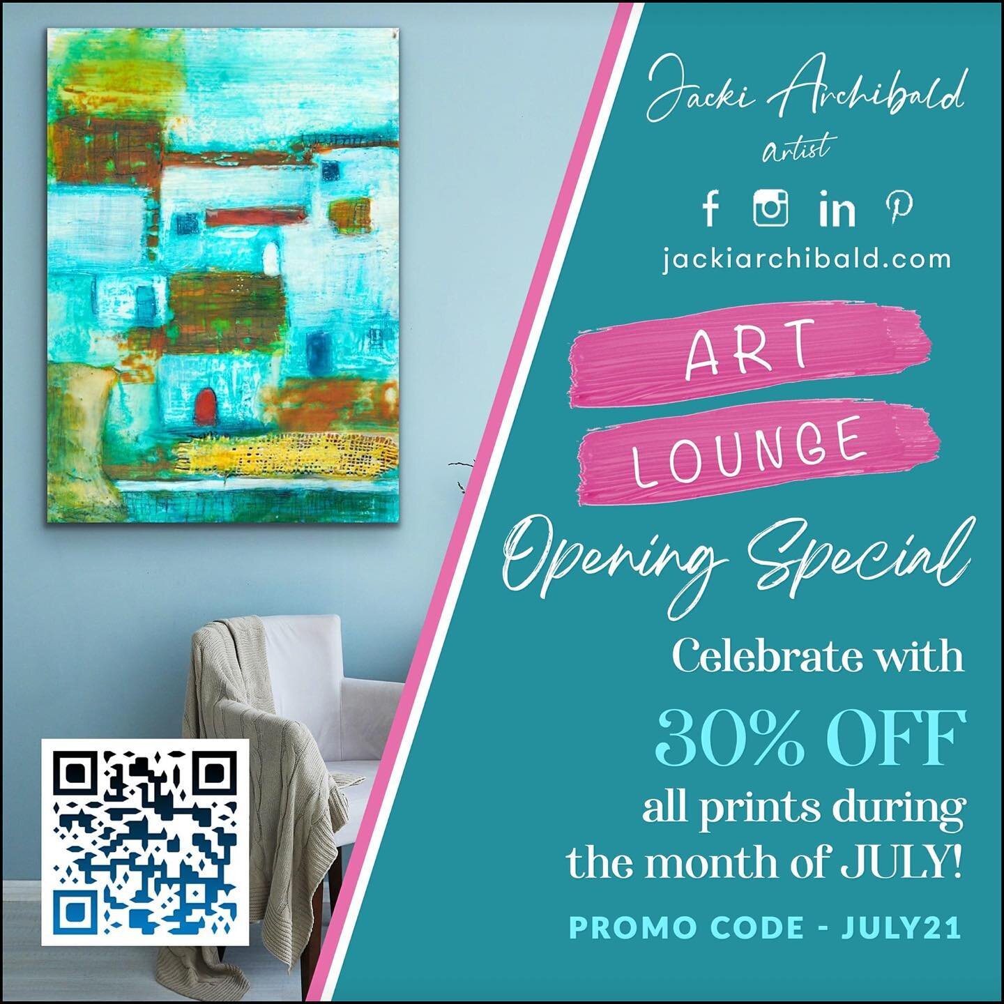 Don&rsquo;t delay visit website in bio &amp; use promo code - JULY21 to get 30% OFF all canvas prints in July #shoponline #openingsale #artistsoninstagram #canvasprints #jackiarchibaldartist #cairnsaustralia
