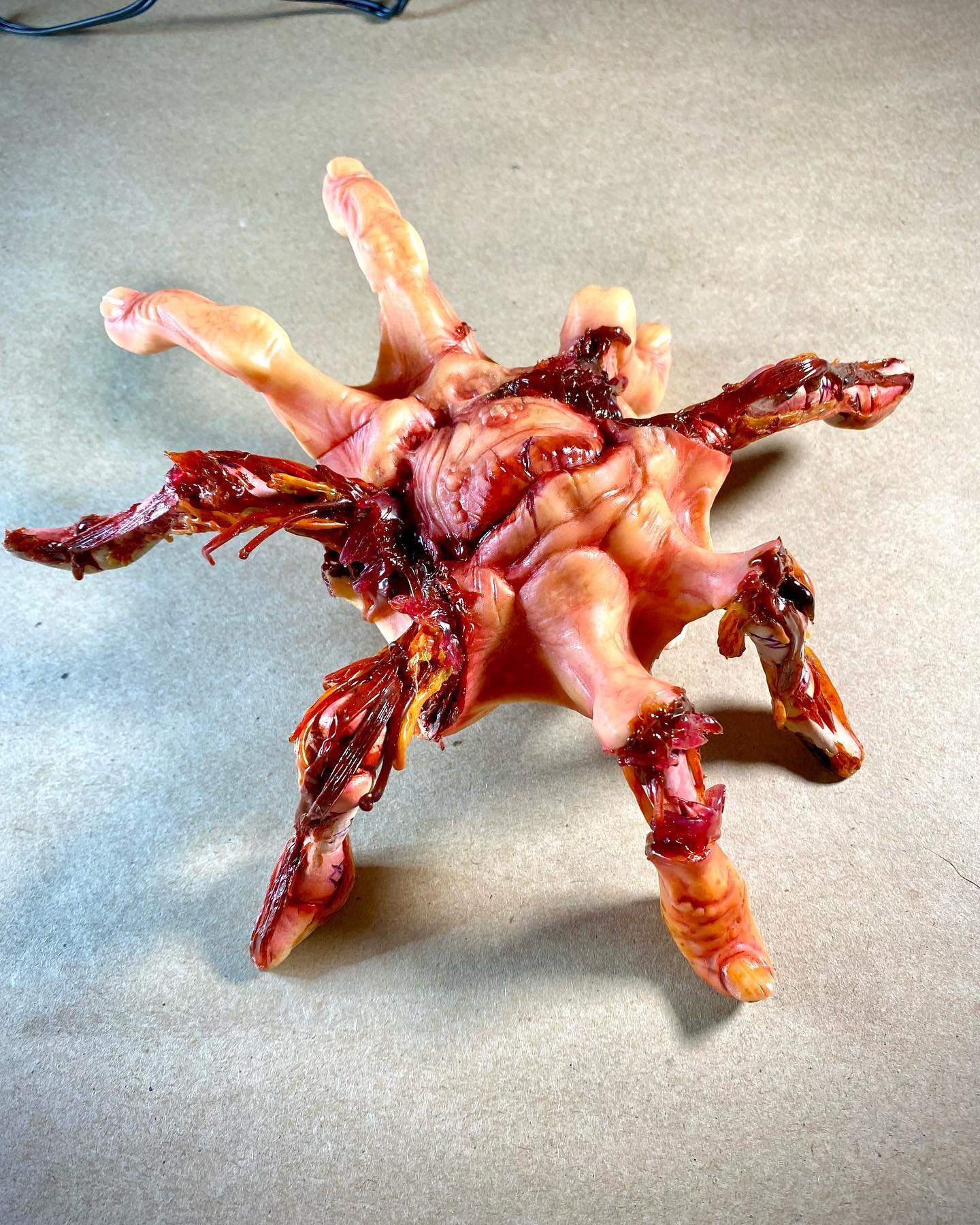 &ldquo;What&rsquo;s That in the Dip?!&rdquo; #monsterart #3dprinting #fingerspider