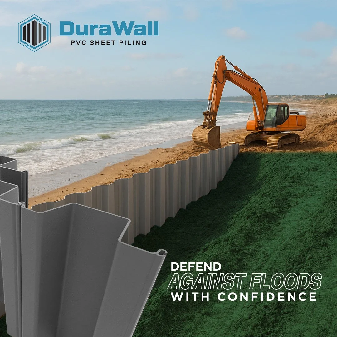 Durawall PVC Sheet Piling: Reliable Flood Protection for Infrastructure and Communities