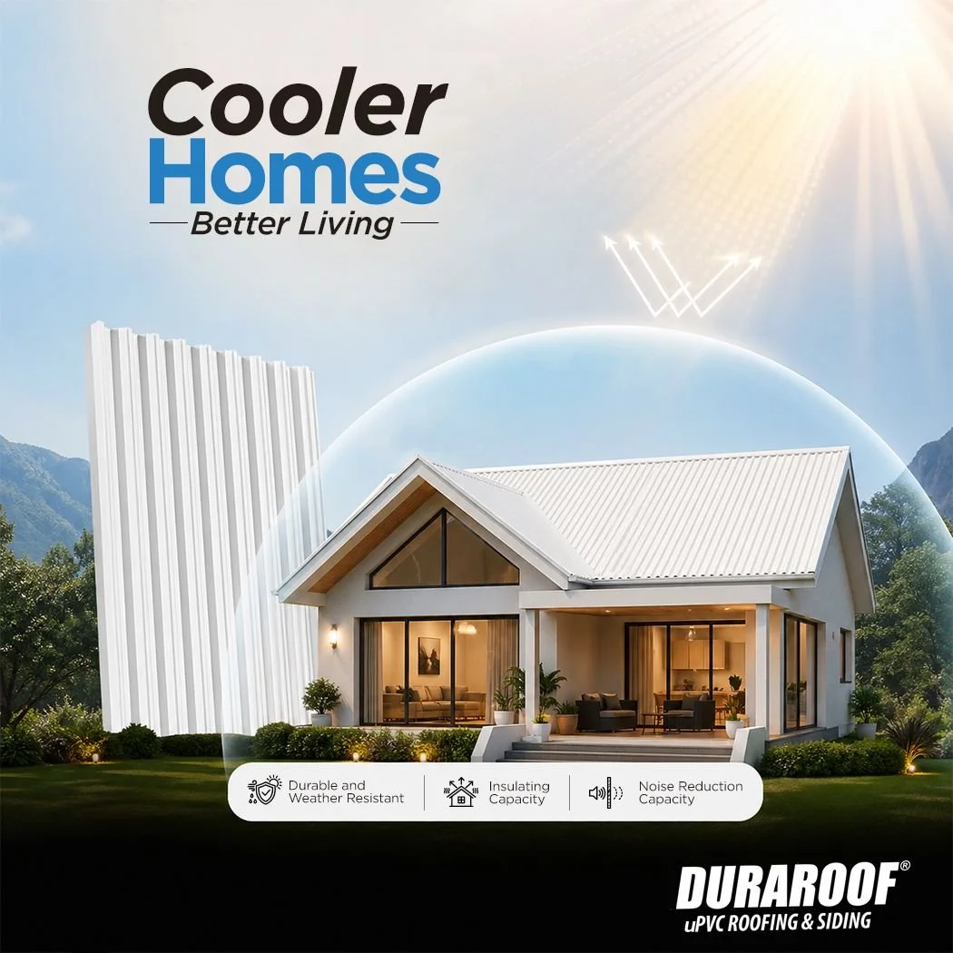Cooler Homes, Better Living with DURAROOF UPVC Roofing &amp; Siding