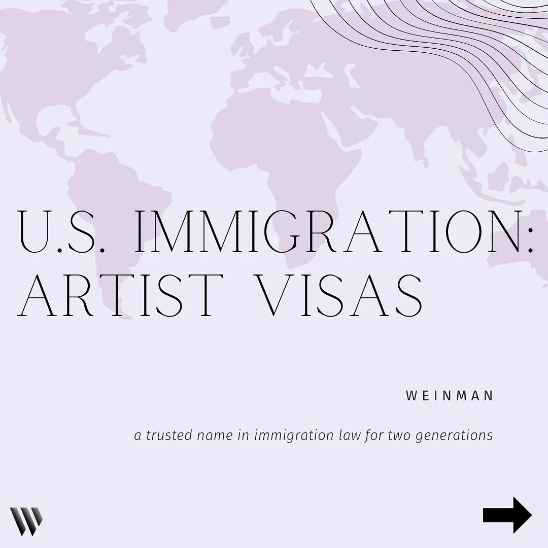 Learn about the O-1B visa for artists of extraordinary ability.  #immigration