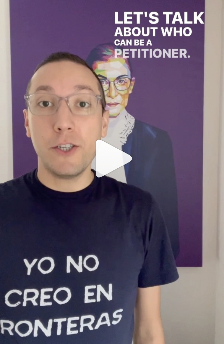 Explainer Video:  Who can be a petitioner?