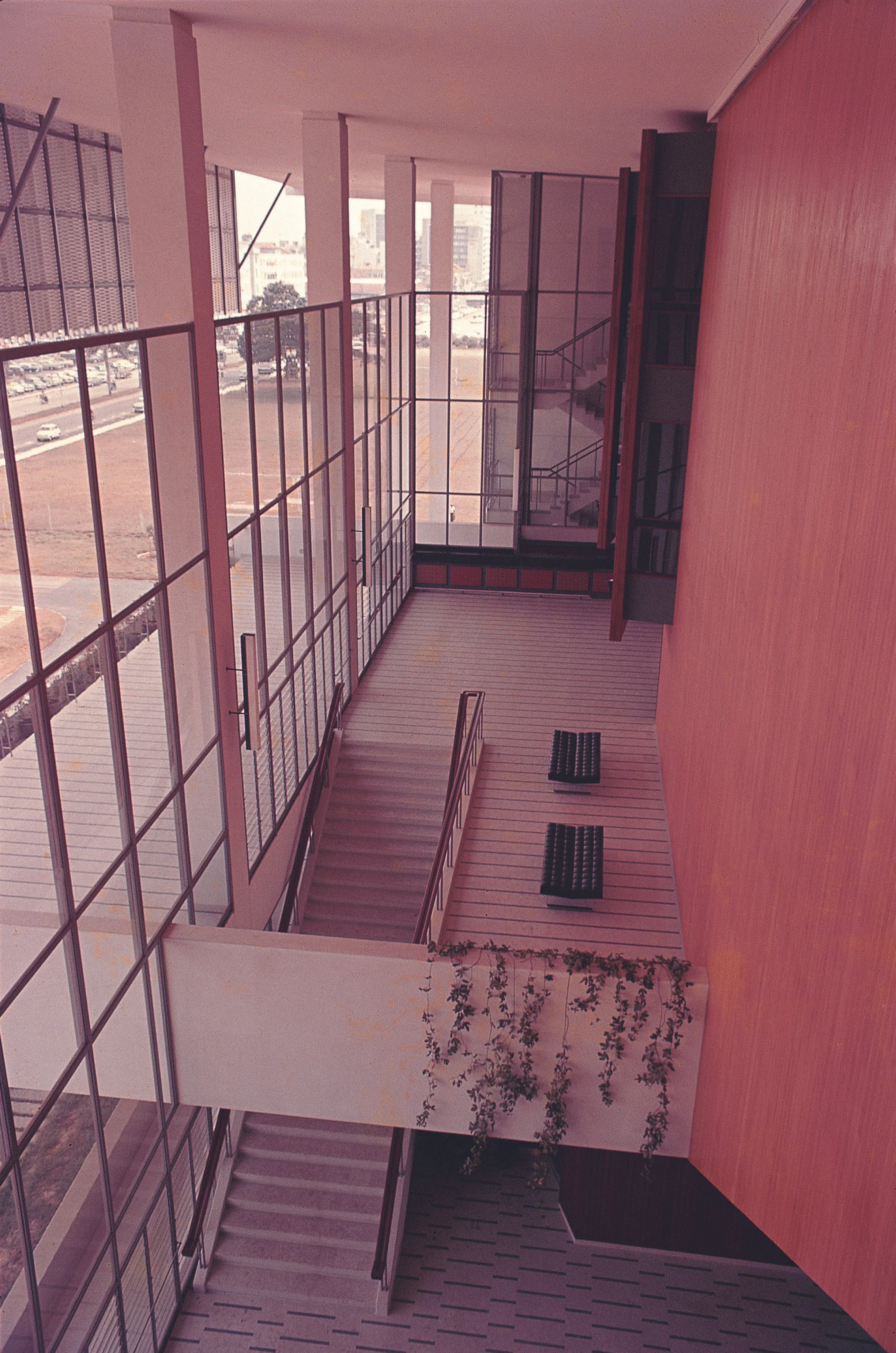 Original mild steel framed glazed atrium envelope. Source: Datuk Seri Lim Chong Keat Collection