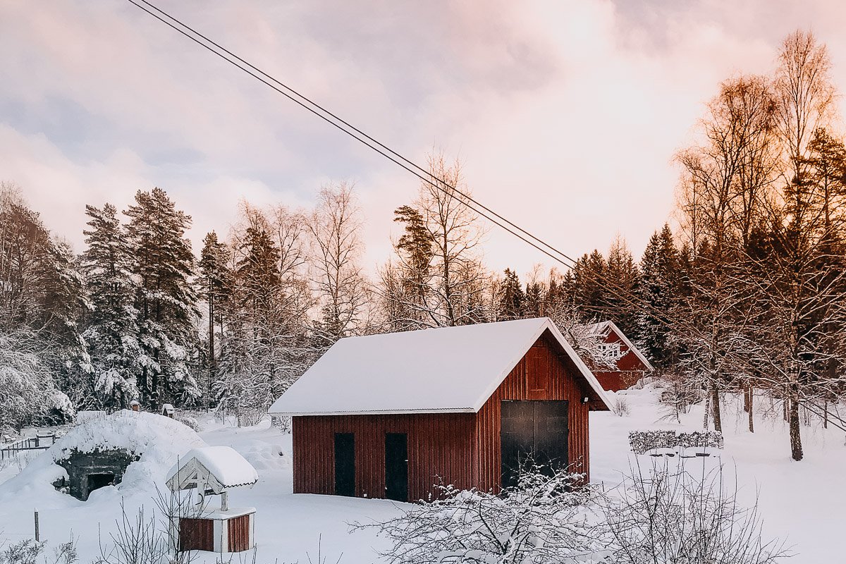 Winter in Schweden Nachtzug 