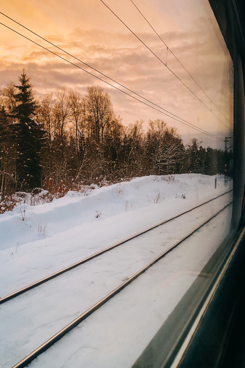 Aussicht Schweden Nachtzug Berlin – Stockholm