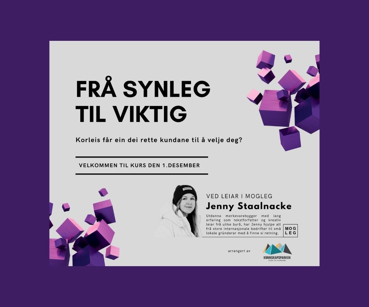 Kurs i Kommunikasjon 01. desember med Jenny Staalnacke!