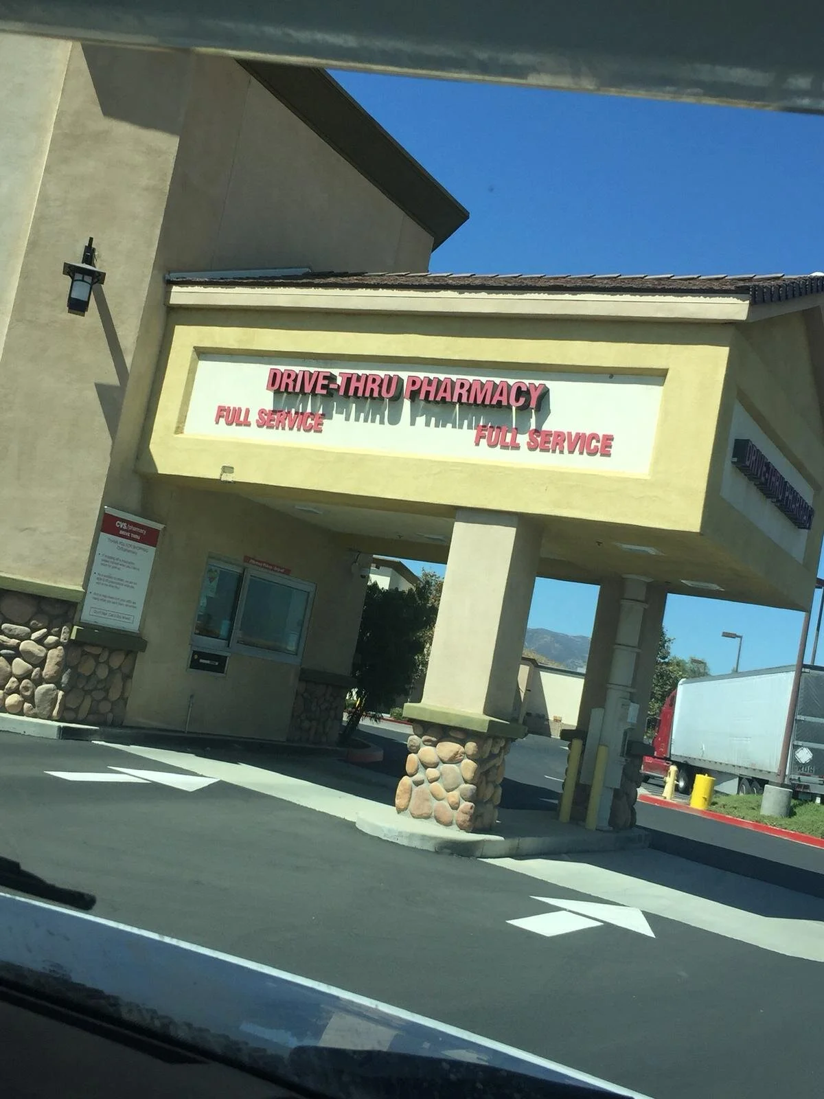 We were baffled by drive-thru pharmacy. Madness. Don’t have those at home.