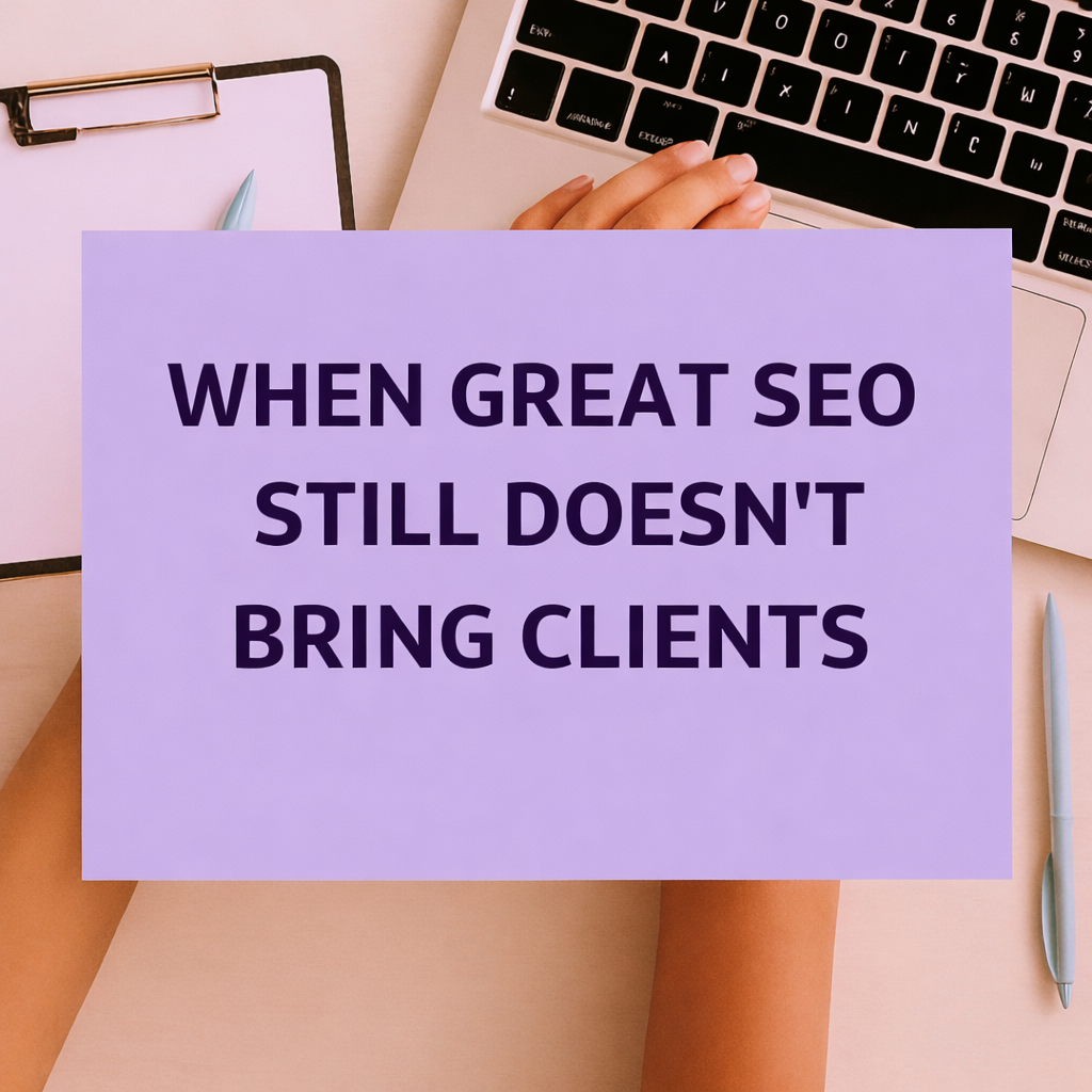 The Positioning Gap That Cost My Client Website Bookings Even Though She Dominated Local SEO 