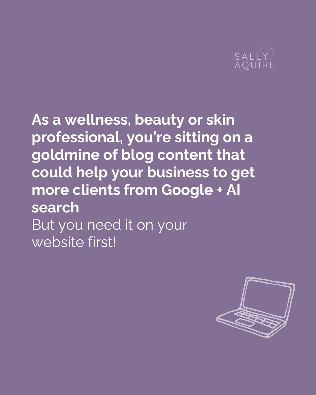 You're Sitting on a Goldmine of Blog Content That Could Get You More Clients From Search But It's Not on Your Website Yet Or Isn’t Written To Get Those Clients