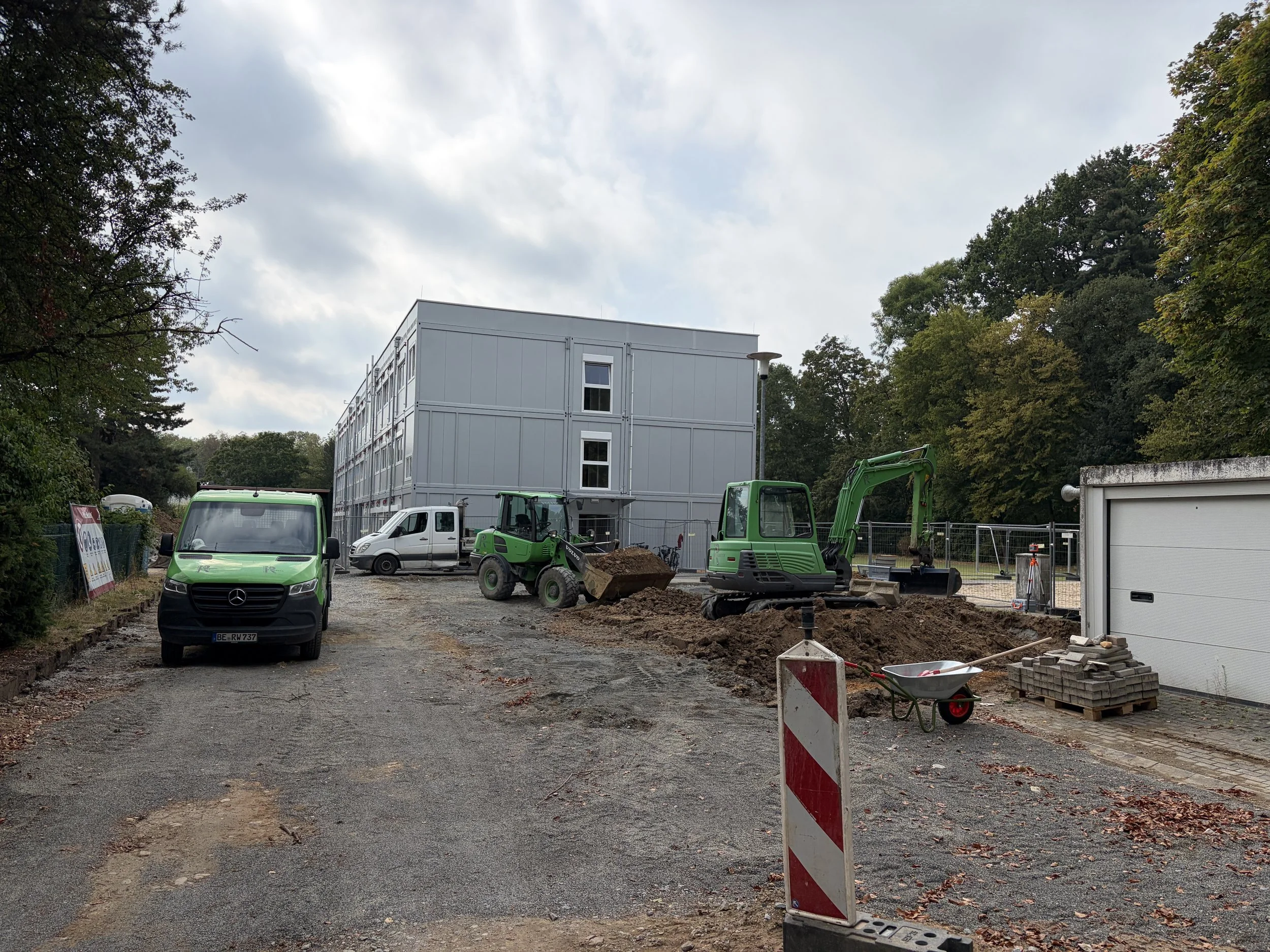 Baustelle IGS Süd Ersatzstandort Hessenkolleg