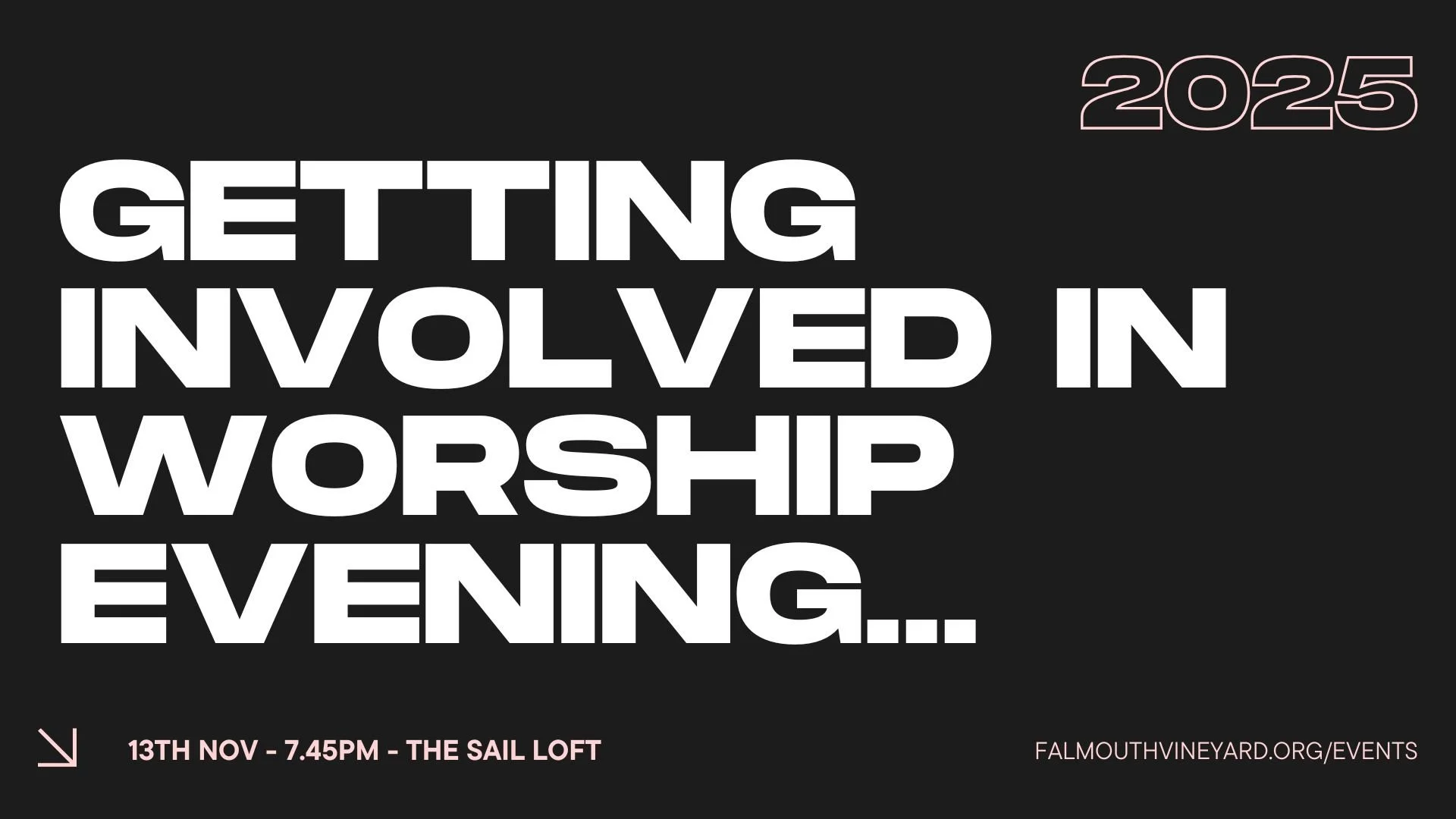 Getting Involved in Worship Evening