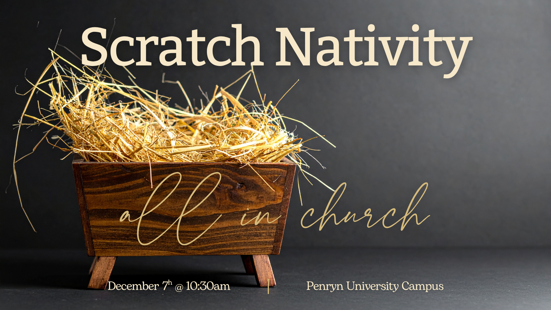 All In Christmas // Scratch Nativity // 10:30am