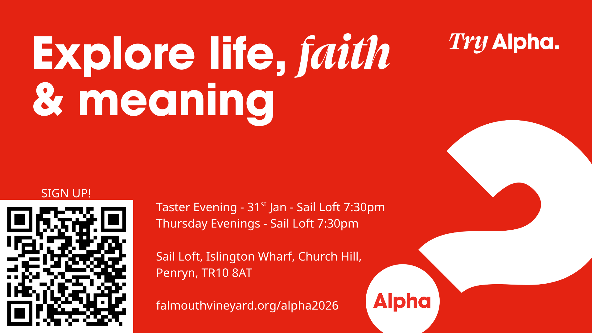 The Alpha Course - Thursday Evenings