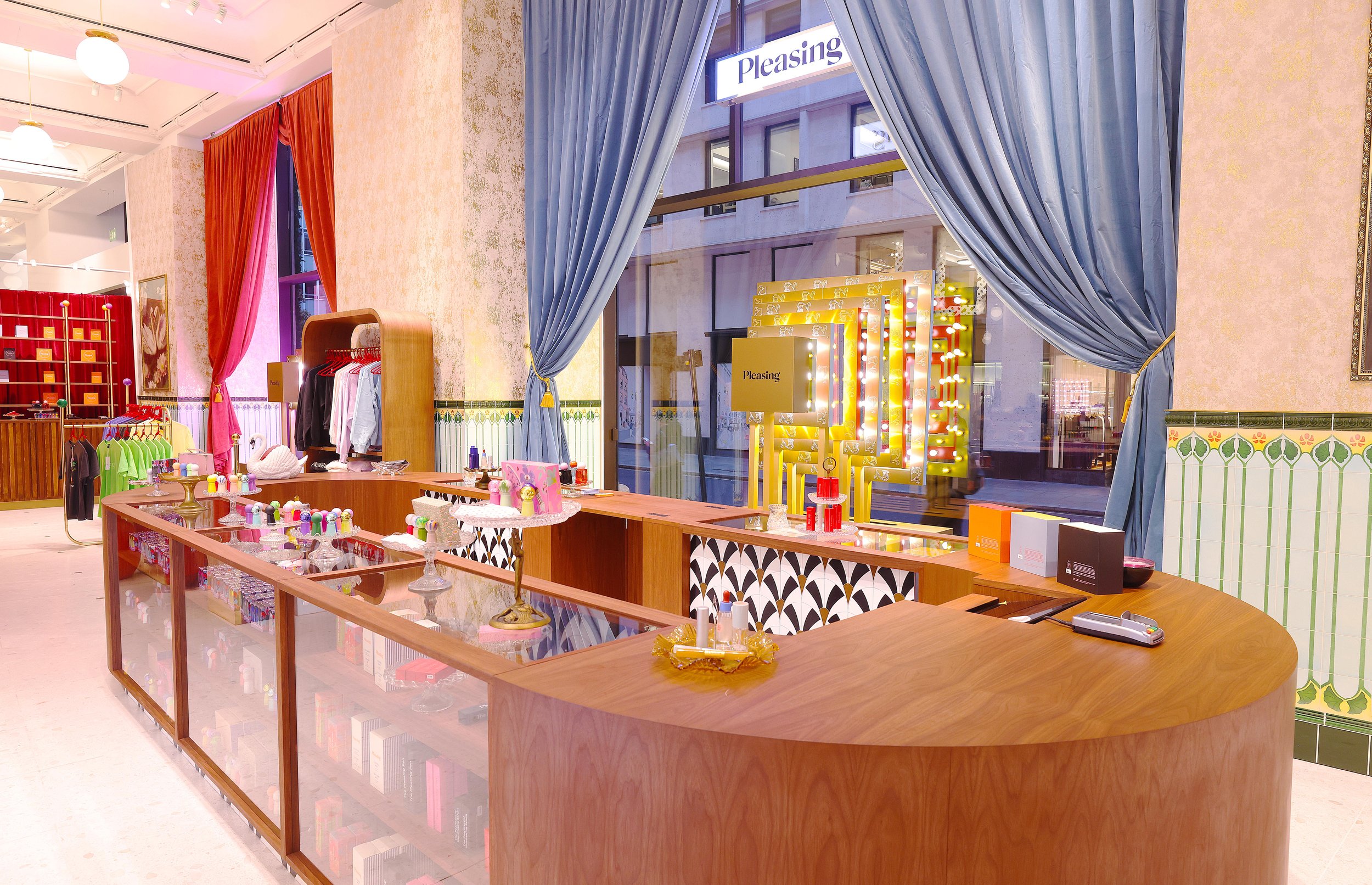 Harry Styles' PLEASING x Selfridges Corner Shop.