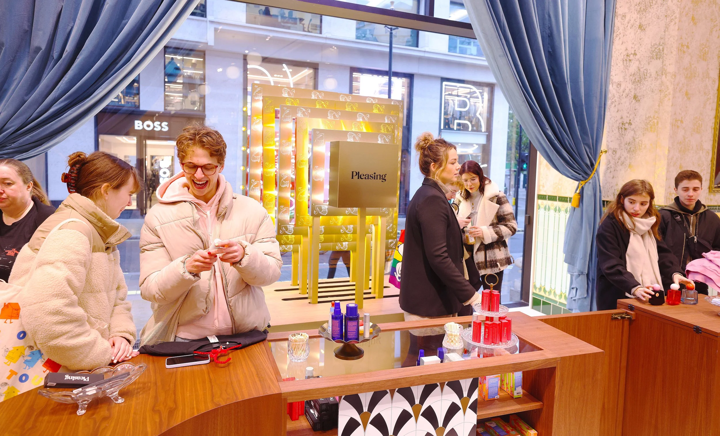 Harry Styles' PLEASING x Selfridges Corner Shop.