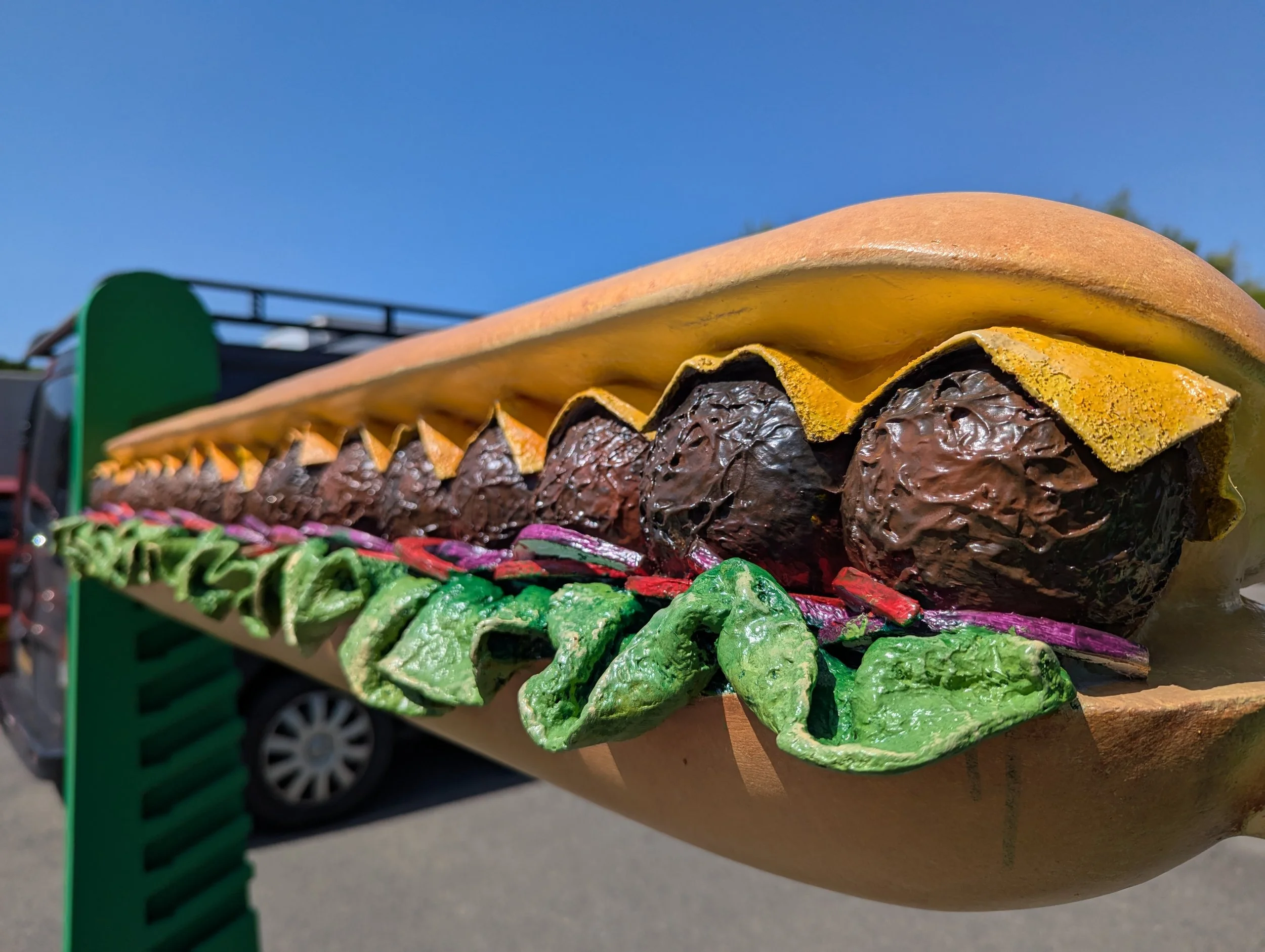 Scenic fabrication of advertising prop at the Creator International workshop