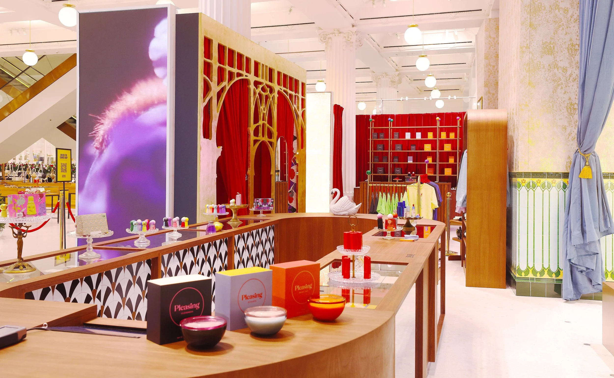 Harry Styles' PLEASING x Selfridges Corner Shop.