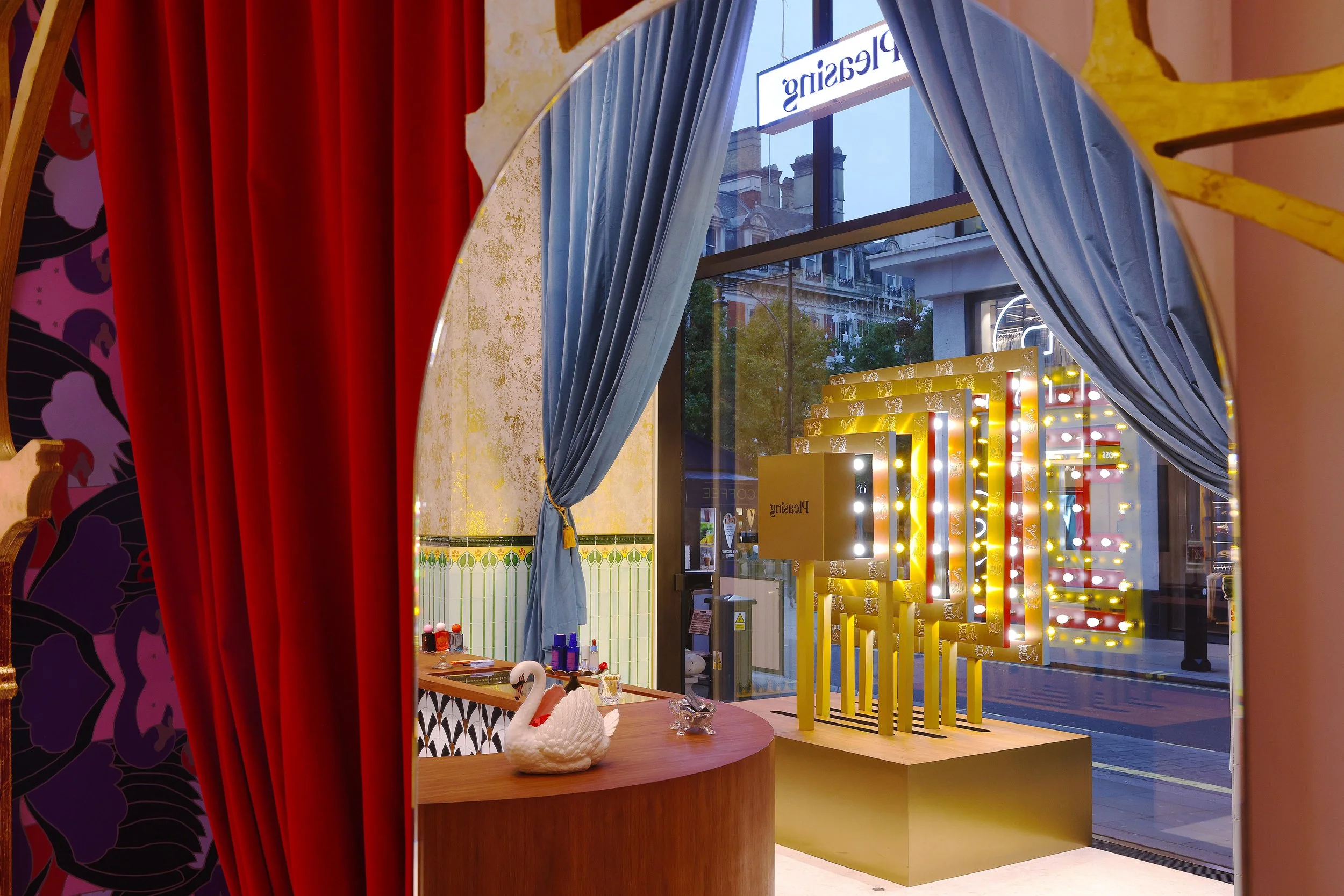 Harry Styles' PLEASING x Selfridges Corner Shop mirror.