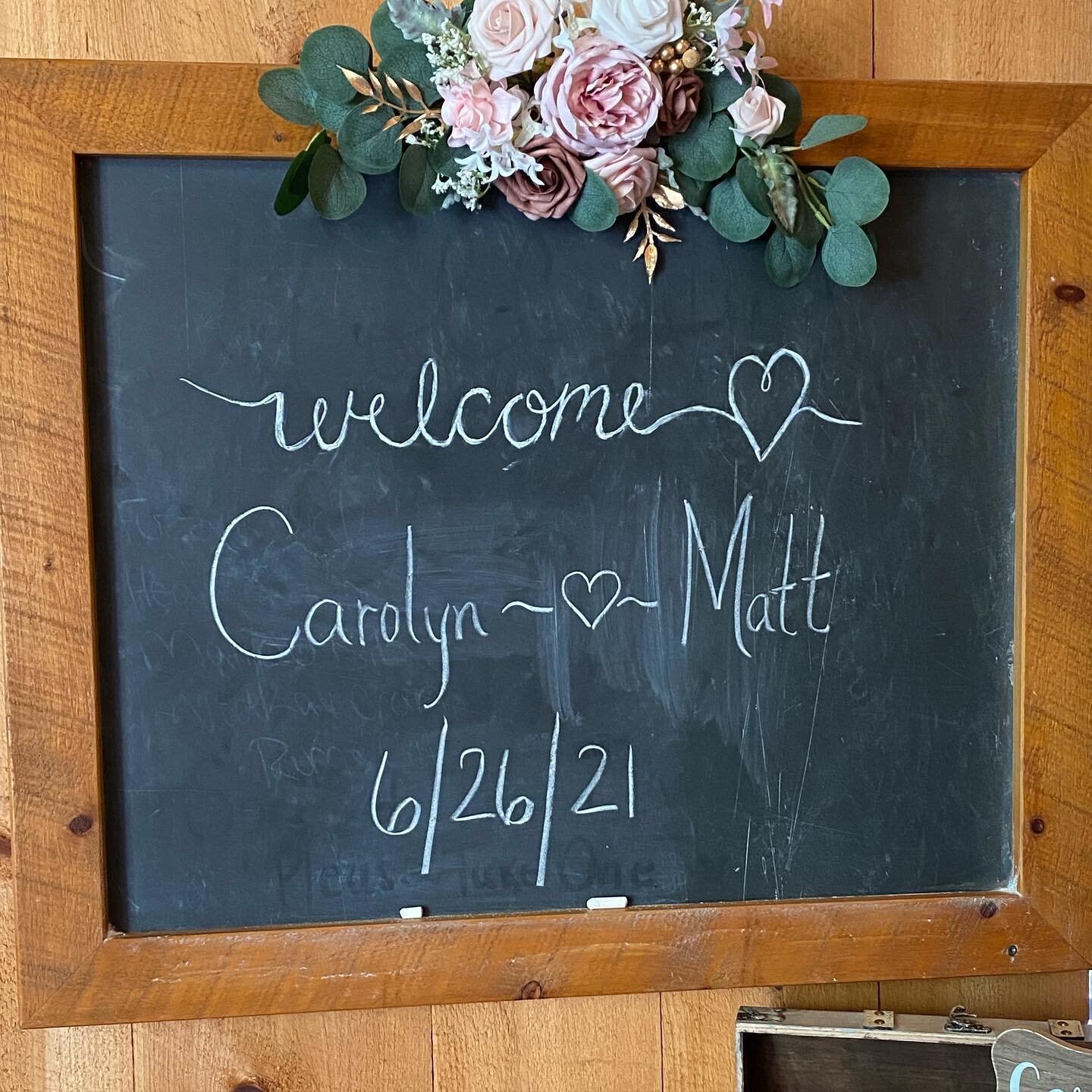 We were blessed with a beautiful day to host a beautiful couple and their families. Congratulations Carolyn and Matt! We wish you a lifetime of happiness!