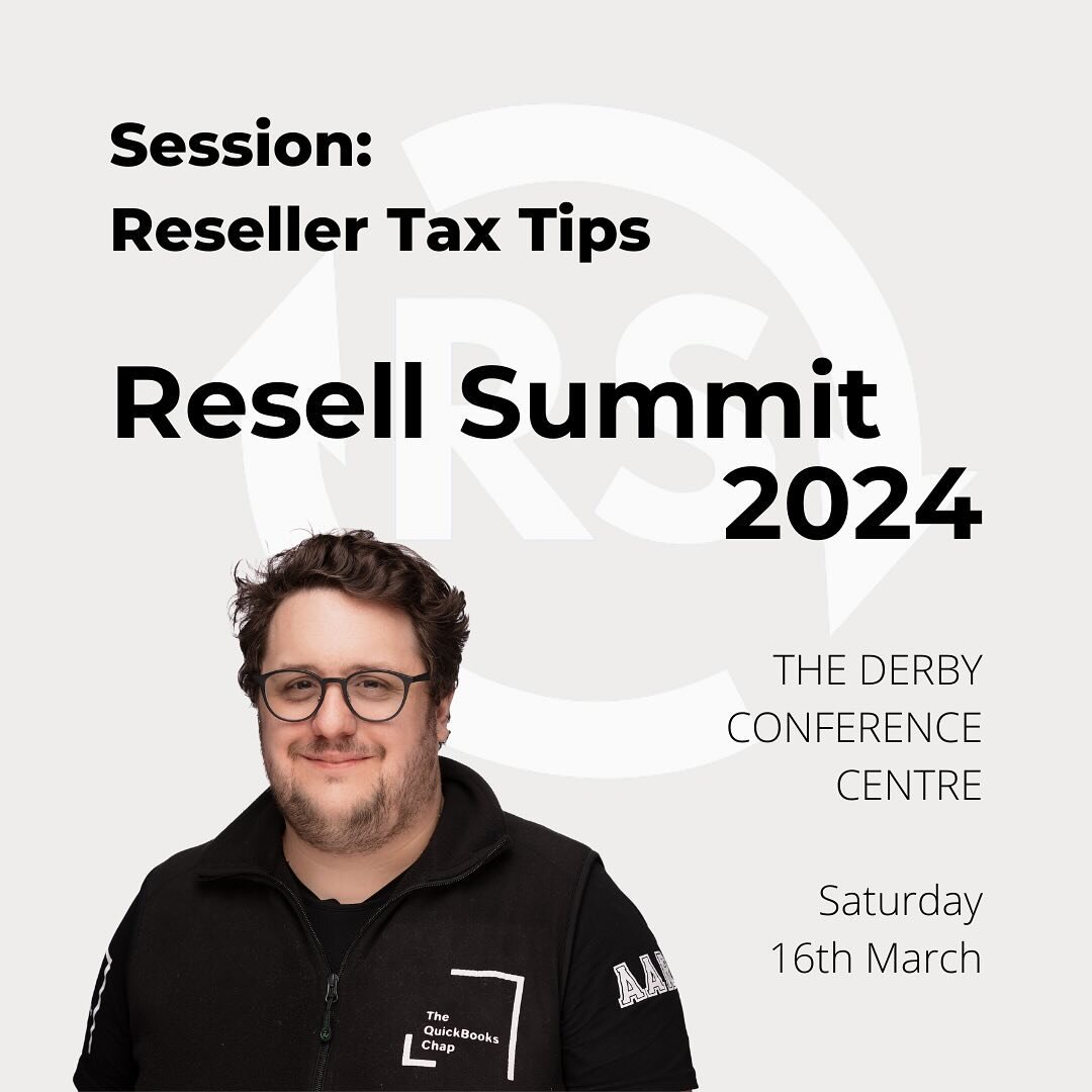 Exciting news! 🎤📈🧾

Our Head of Accounts, @aaronpatrick_qbc, will be sharing his expertise at the Resell Summit in Derby this weekend! 
Stop by for free tax tips and valuable advice to level up your reselling game!

#ResellSummit #TaxTips #ExpertA