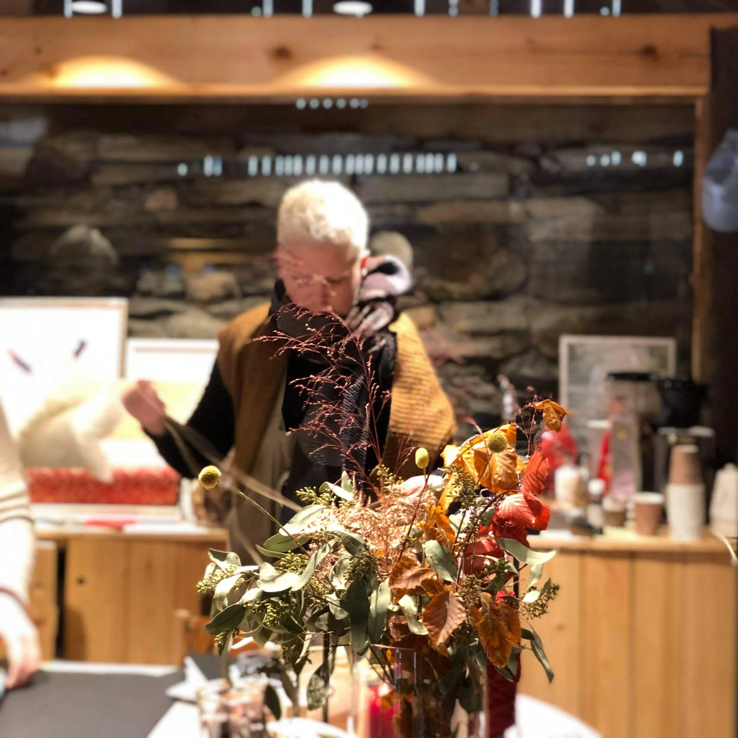 Juleåpent i gardsutsalget på Utstein