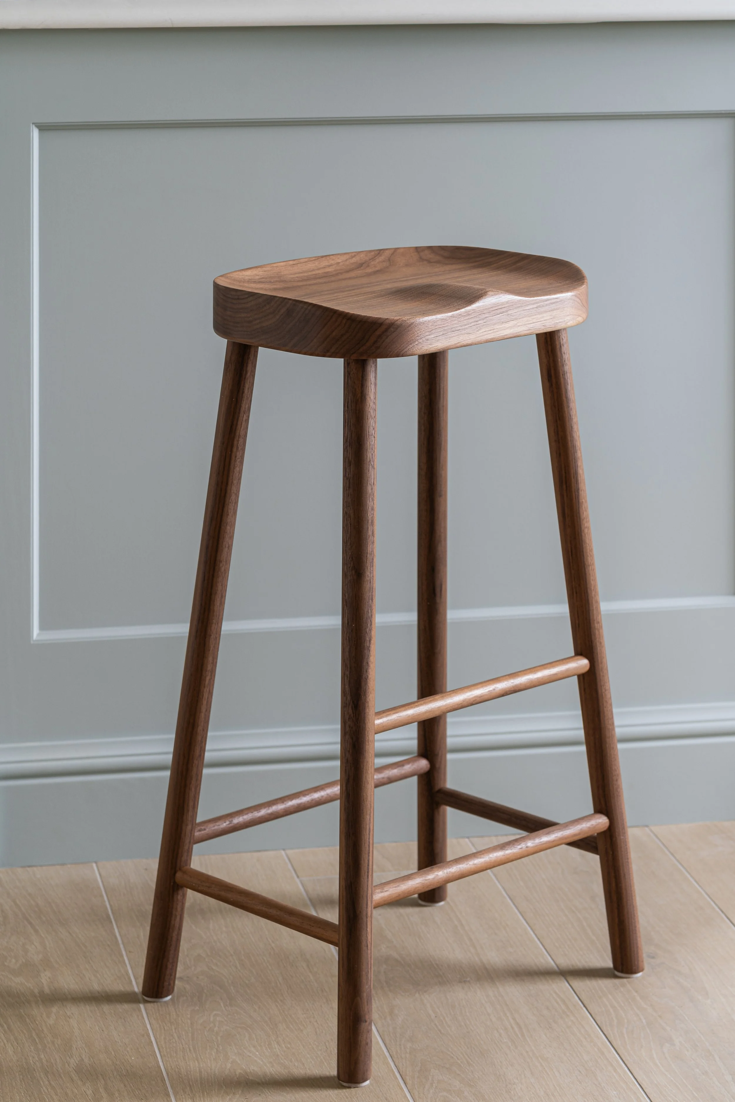 Classic Stool in Walnut