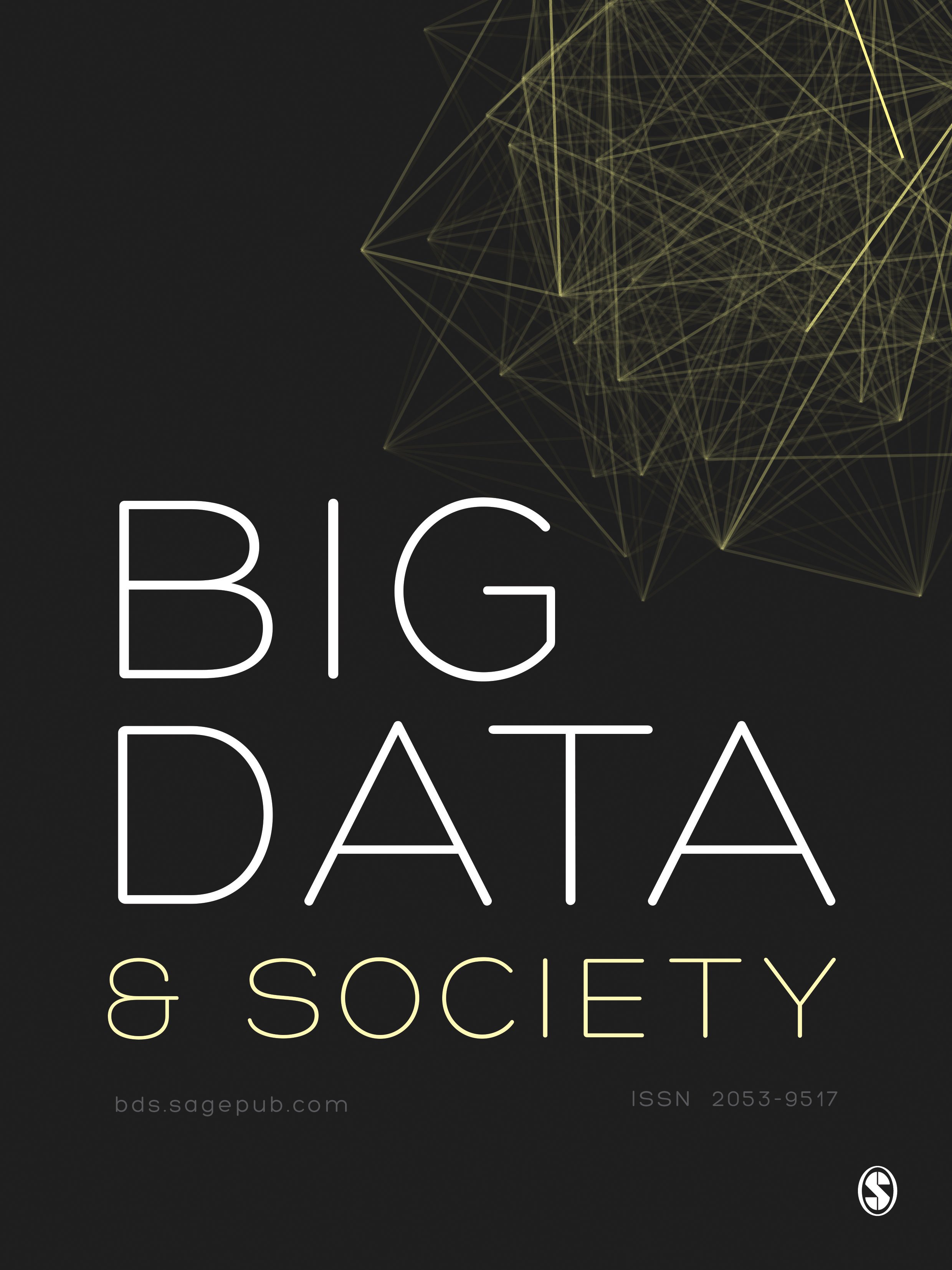 Big Data &amp; Society Journal Cover 