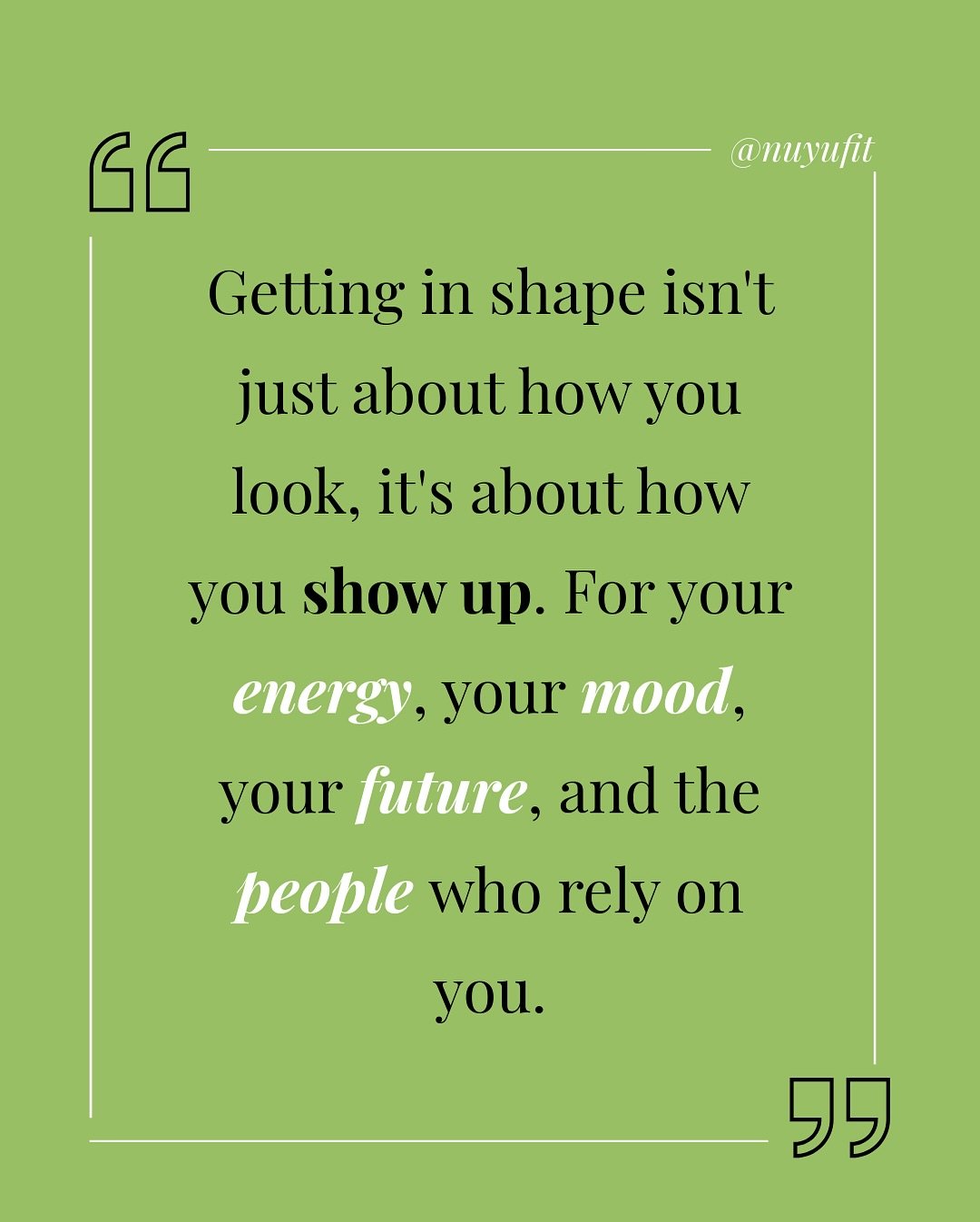Wellness isn&rsquo;t just about looking better, it&rsquo;s about showing up stronger, staying in it longer, and leading by example. You don&rsquo;t just do it for you. You do it for everyone who counts on you. Start your journey today, and build a bo