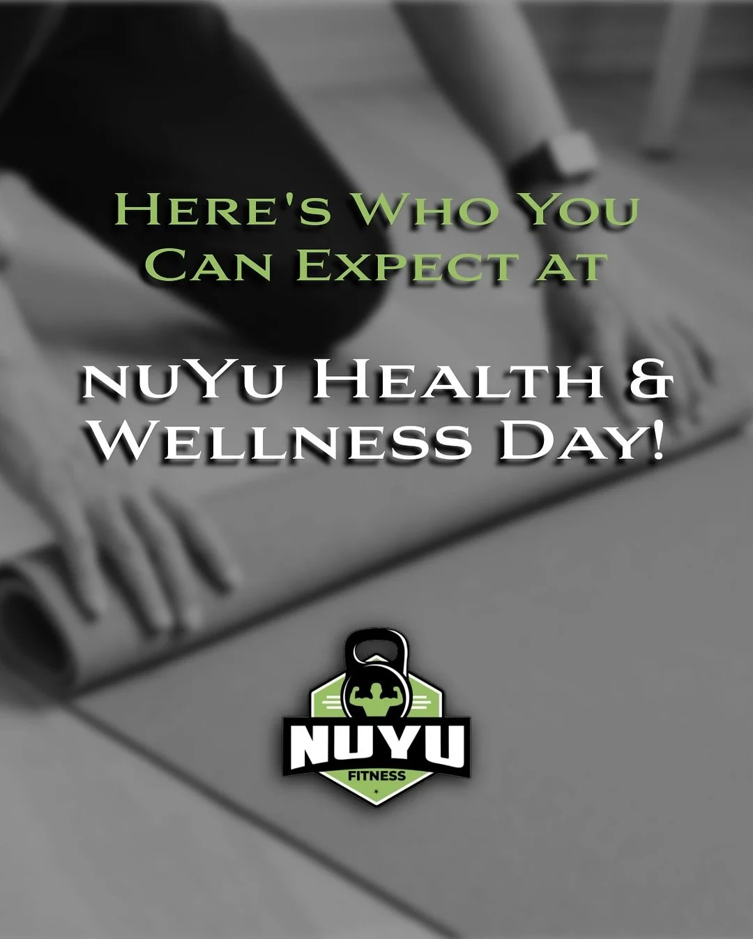 Get ready for nuYu Health &amp; Wellness Day! 💚

We&rsquo;re bringing you an amazing lineup of vendors, donors, FREE fitness classes, and a Chinese auction! All in support of @madeucedeuce! 🇺🇸

From local businesses to wellness experts, there&rsqu
