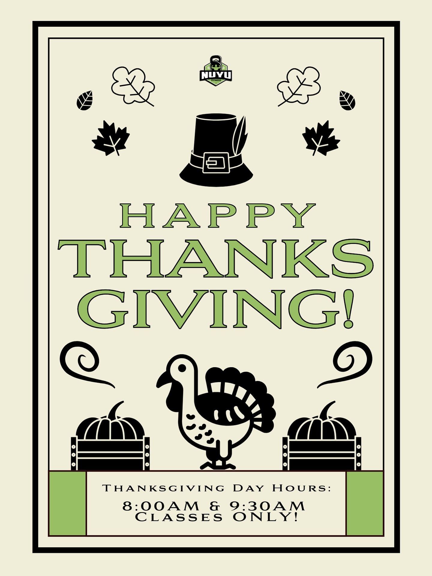 This Thanksgiving, we&rsquo;re thankful for strong bodies, stronger minds, and the commitment to becoming a healthier YOU! 🙌

Grateful for every member who walks through our doors&hellip; you inspire us daily! 💚

Happy Thanksgiving from nuYu Fitnes