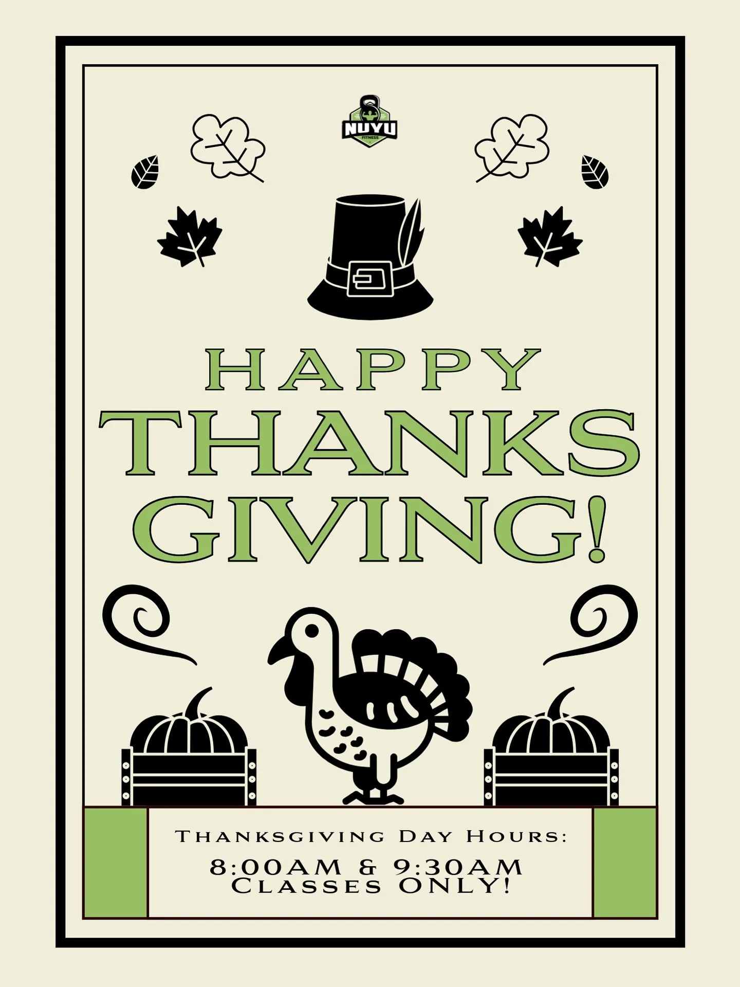 This Thanksgiving, we&rsquo;re thankful for strong bodies, stronger minds, and the commitment to becoming a healthier YOU! 🙌

Grateful for every member who walks through our doors&hellip; you inspire us daily! 💚

Happy Thanksgiving from nuYu Fitnes