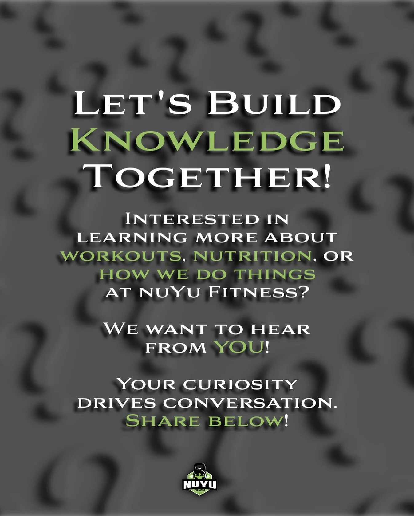 Got questions? 💭 We&rsquo;ve got answers. 🔑 

Whether it&rsquo;s about training smarter, fueling your body, or building a stronger mindset, we&rsquo;re here for it! 💥💪

Drop your questions below ⬇️ and stay tuned as we bring the answers straight 
