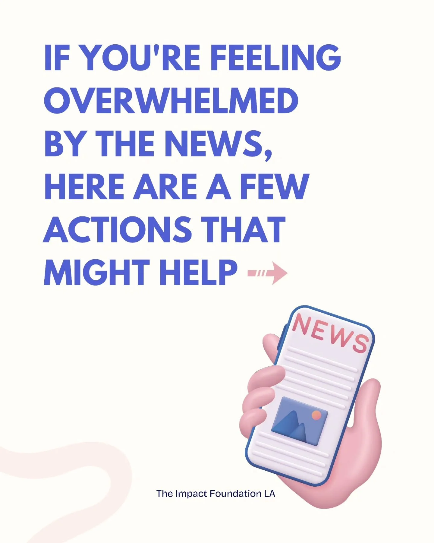 Finding it hard to look away from the headlines? 📱💔

​The world can feel incredibly heavy right now, and it&rsquo;s completely normal to feel overwhelmed by the constant stream of information. Remember: taking care of your mental health isn't indif