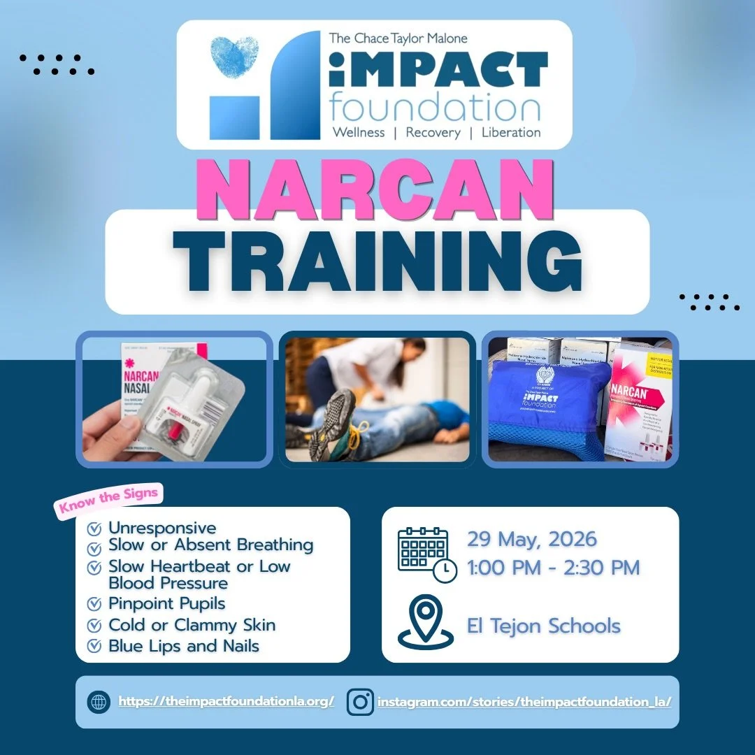 .
Mother &amp; Son (s)
Executive Director, Victoria Malone
&amp;
LACo FF/PM, Blake Malone
Answer the call to bring Narcan Training to the El Tejon Schools.
.
Doing this work in honor of 
Chace Taylor Malone
&amp;
Advocating for Family Safety and
Drug