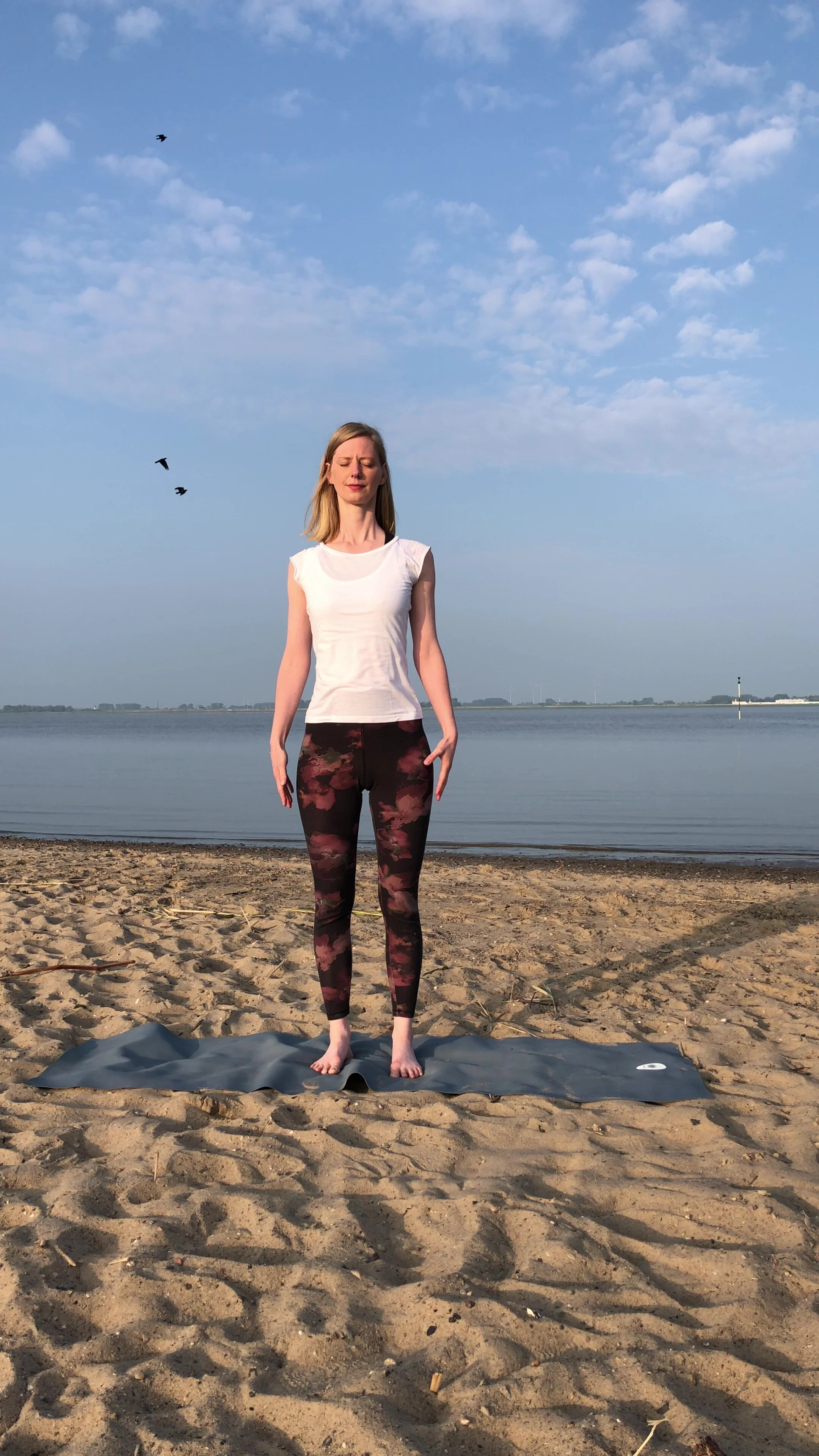Ausführung von Tadasana