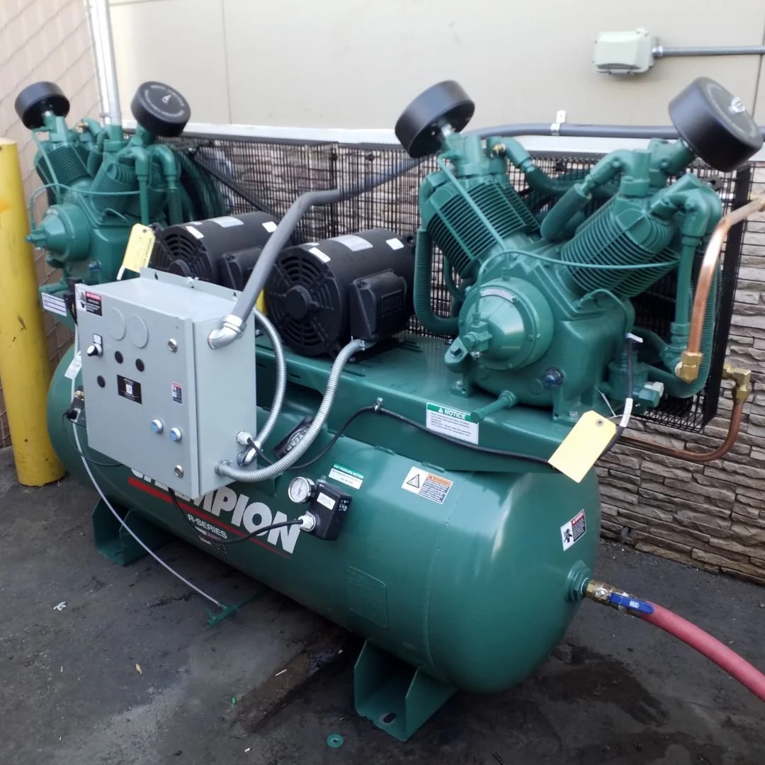 Our electrician reconnected the existing electrical system for a newly replaced air compressor at this Lenwood truck stop tire center, ensuring safe and reliable equipment operation.