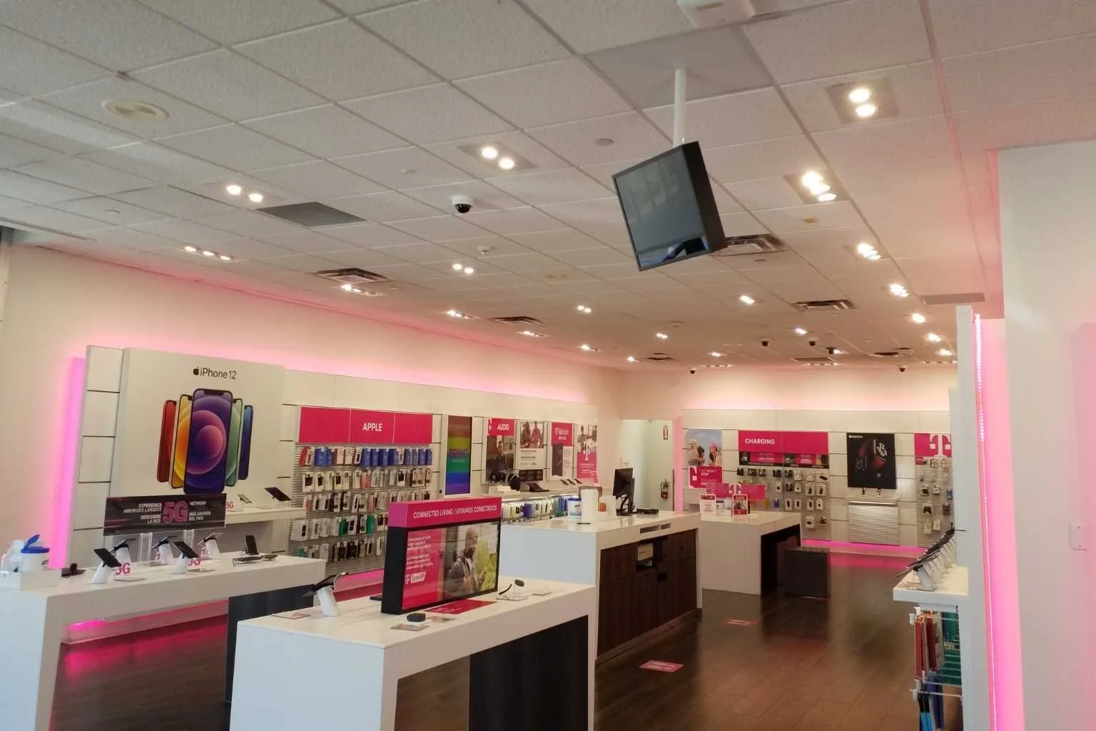 Commercial interior lighting and Lithonia lighting control system repair completed by MTE Electric at a retail store in Lancaster, California.