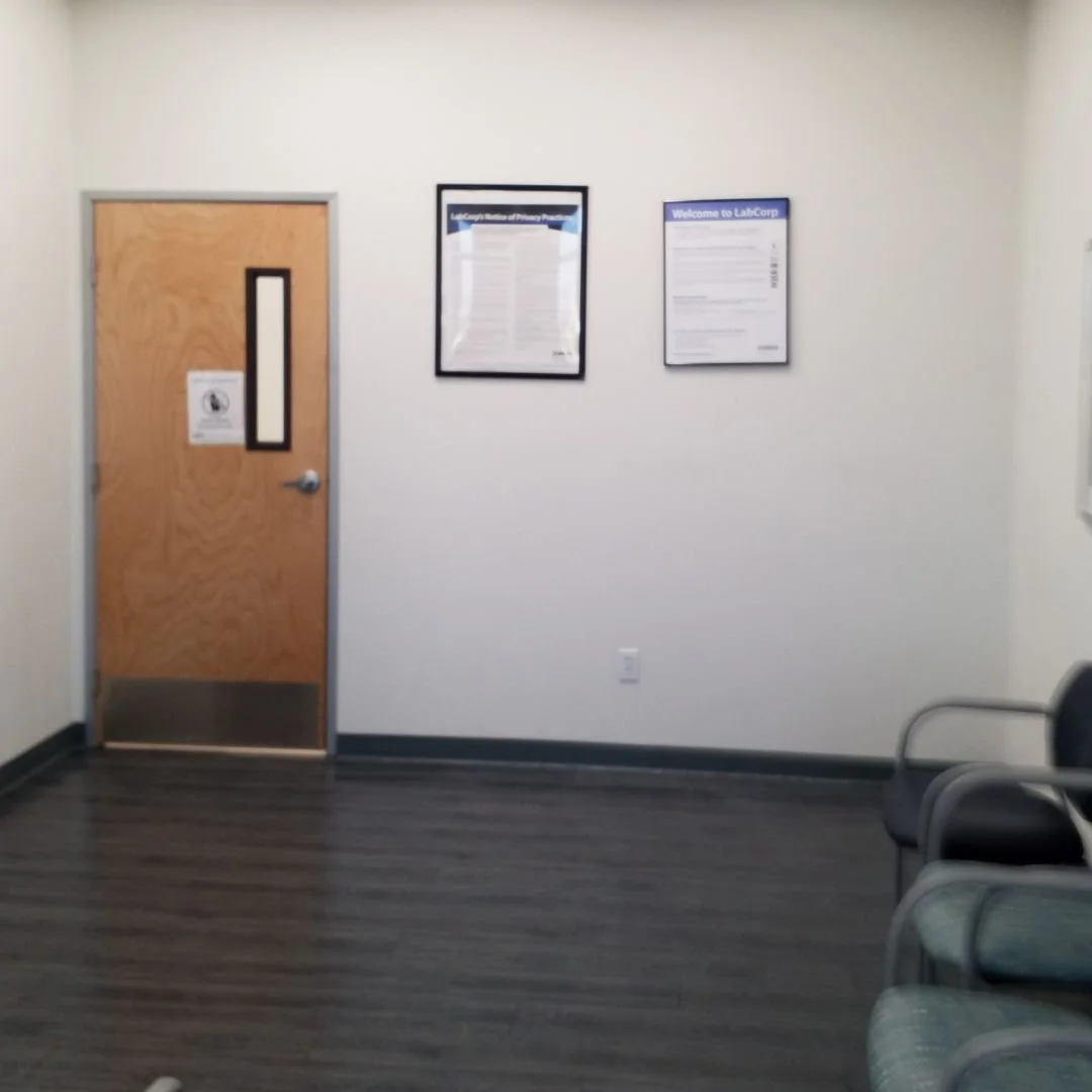 Our electrician installed a new 110-volt electrical outlet in the lobby of this Apple Valley medical lab to provide power for their first check-in kiosks.