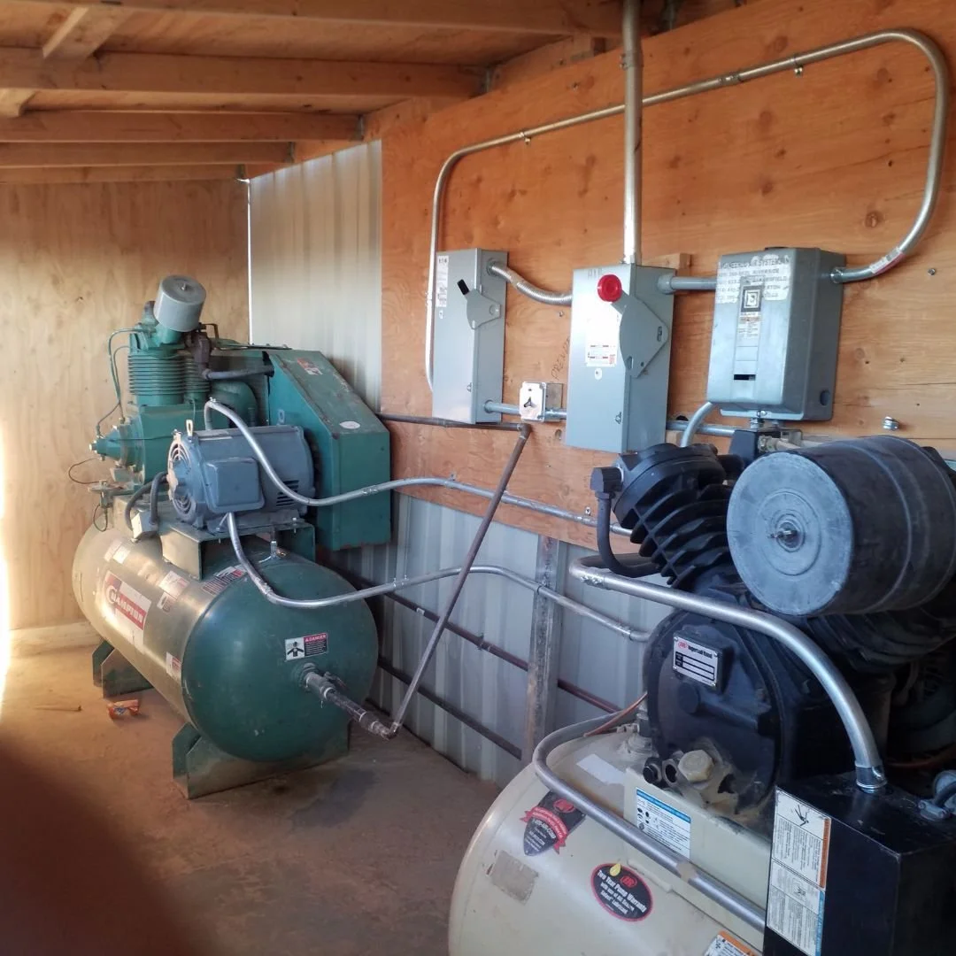 Our electrician diagnosed and repaired electrical issues affecting two air compressors at this Apple Valley facility, restoring safe and reliable operation.