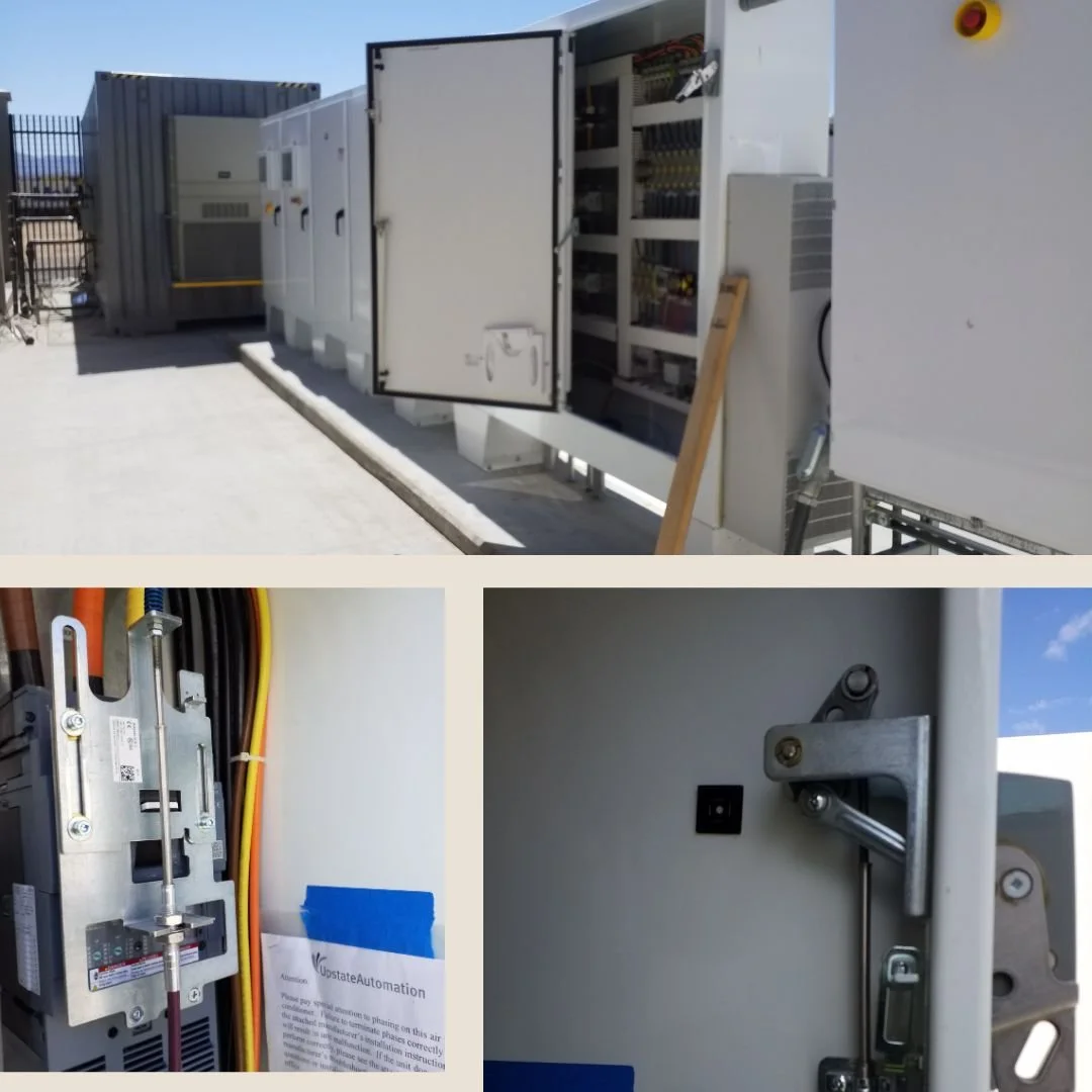In collaboration with Power Plug, our electrician repaired the faulty disconnect at this Apple Valley hydrogen plant, replacing a damaged cable that was shutting off the breaker to the control cabinet.