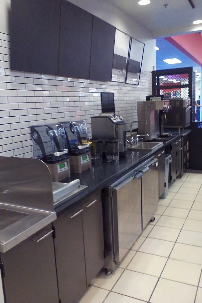 Electrical wiring for coffee equipment and refrigeration units completed by an Apple Valley electrician inside Target Starbucks at Jess Ranch Marketplace in Apple Valley, CA
